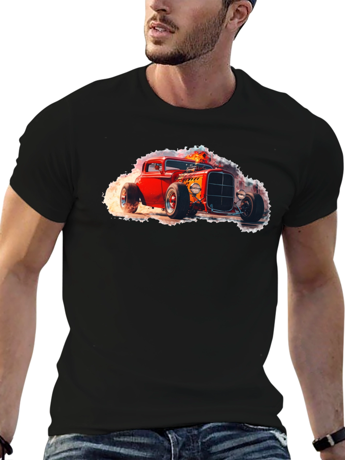 Hot Rod Graphic Tee - Classic Car T-Shirt