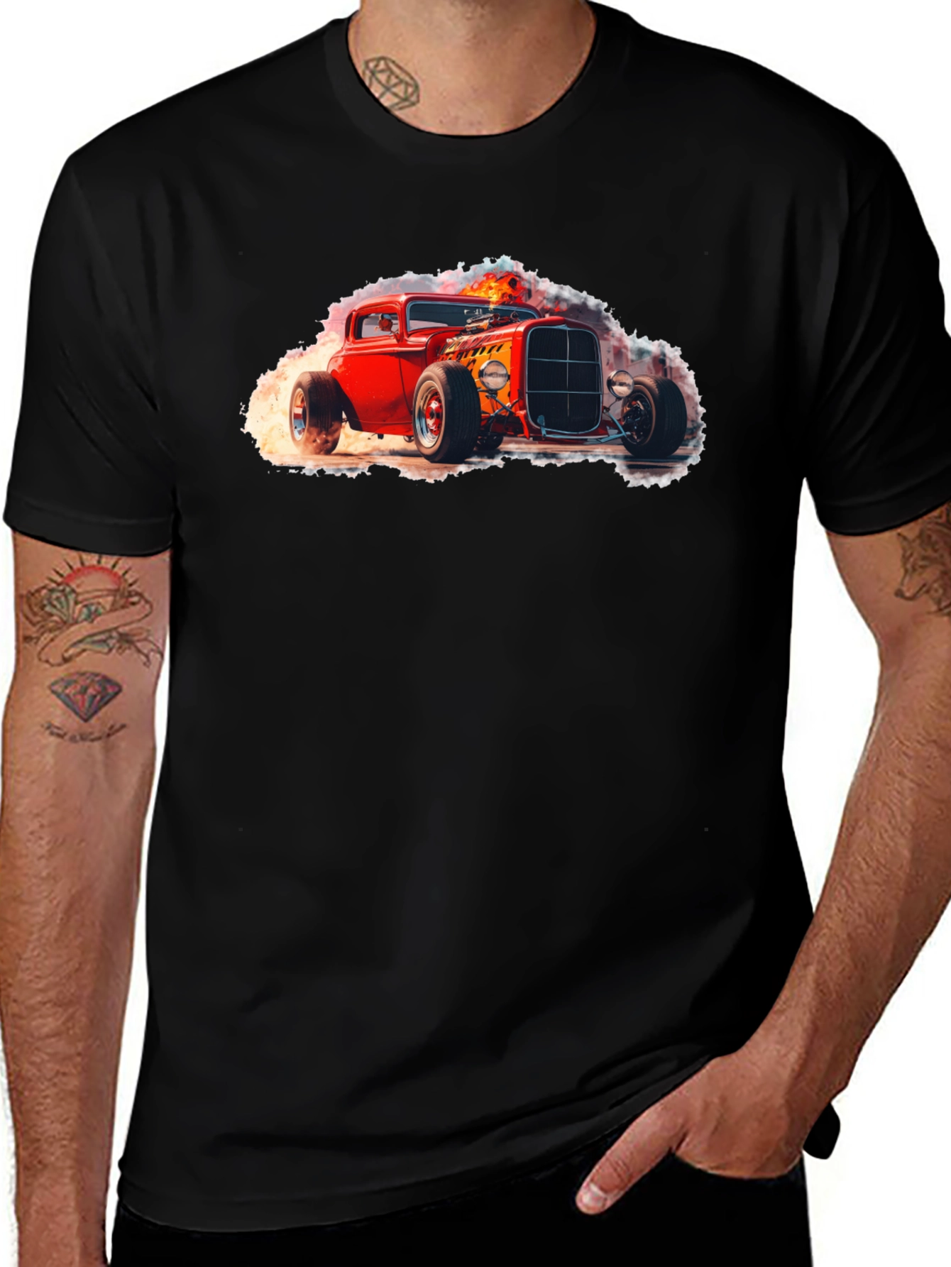Hot Rod Graphic Tee - Classic Car T-Shirt