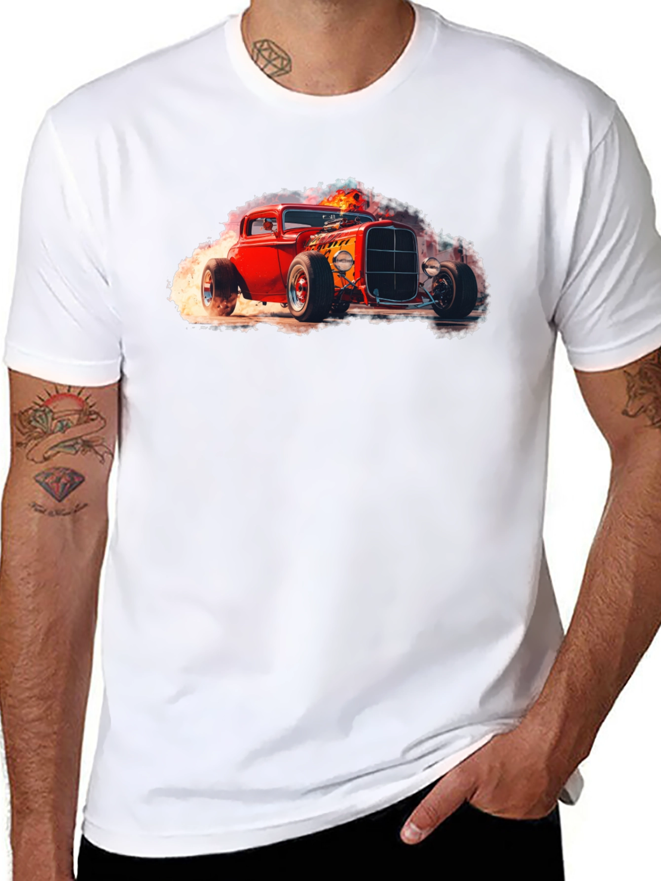 Hot Rod Graphic Tee - Classic Car T-Shirt