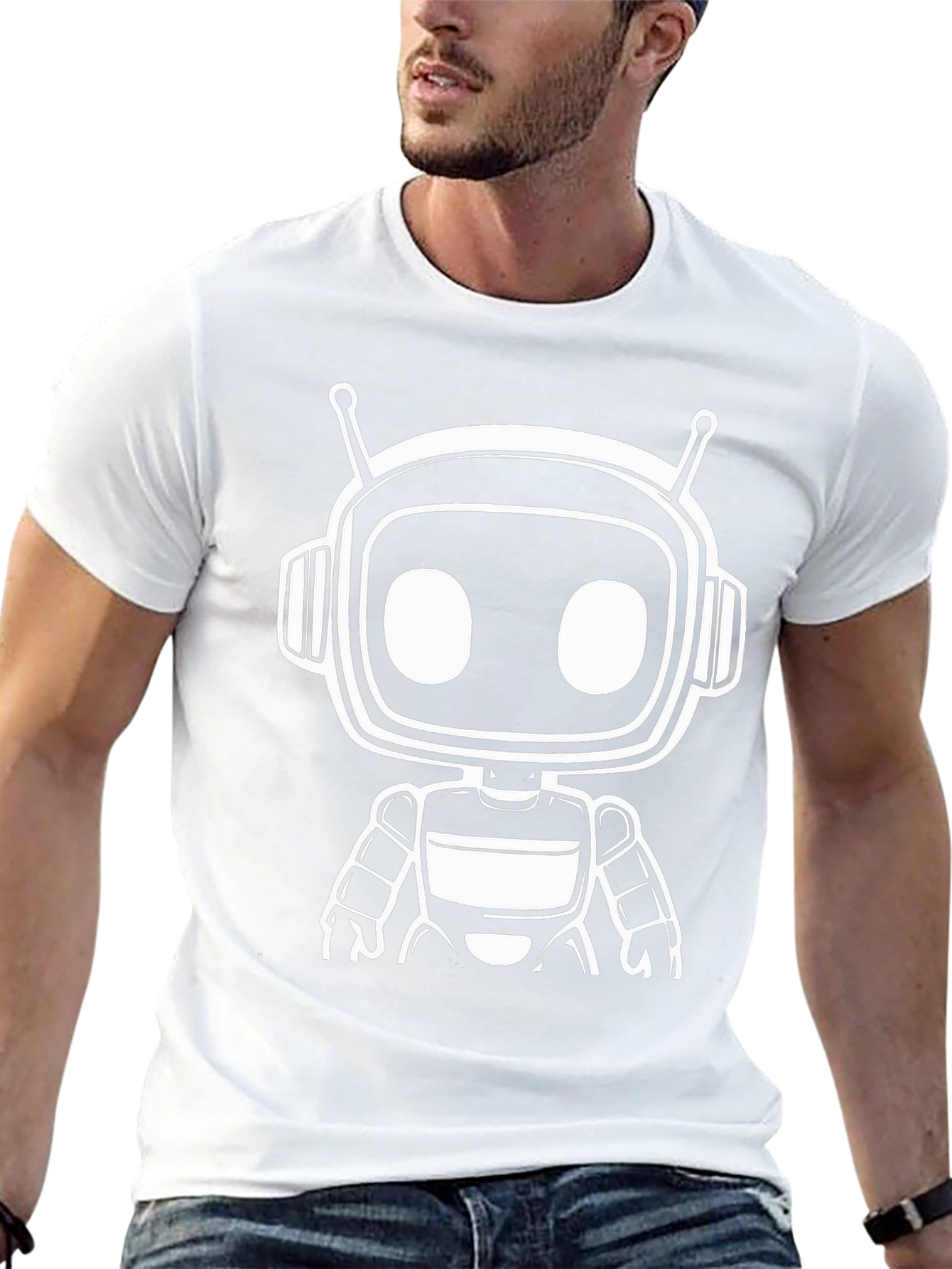 Robot Graphic Tee - Cool Sci-Fi Shirt