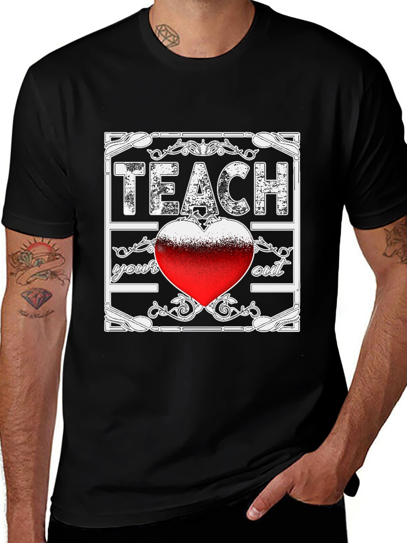 Teach Your Heart Out Graphic Tee - Teacher Appreciation