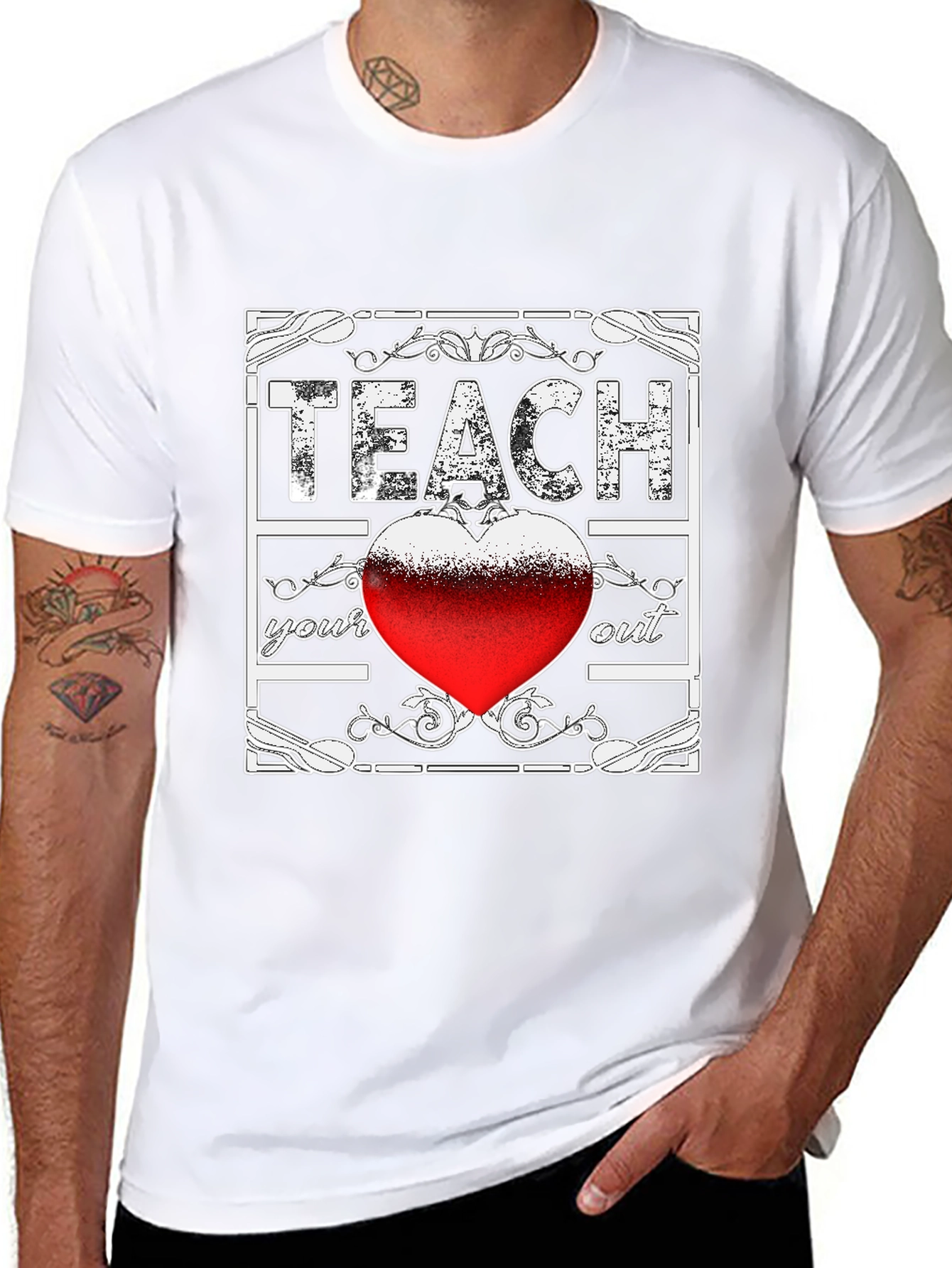 Teach Your Heart Out Graphic Tee - Teacher Appreciation