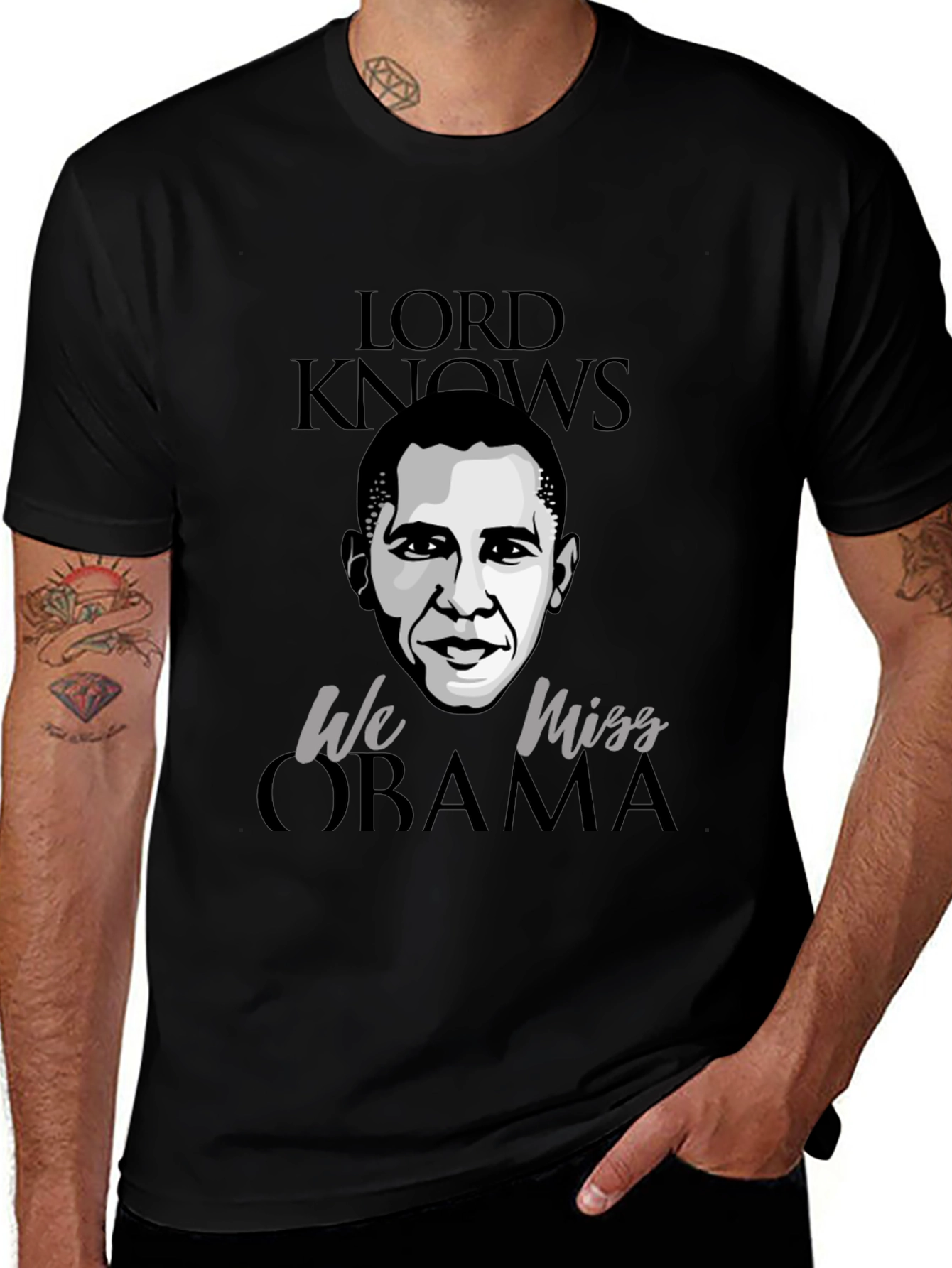 Lord Knows We Miss Obama Graphic Tee