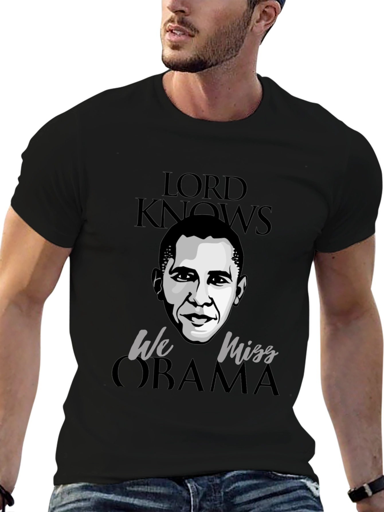 Lord Knows We Miss Obama Graphic Tee