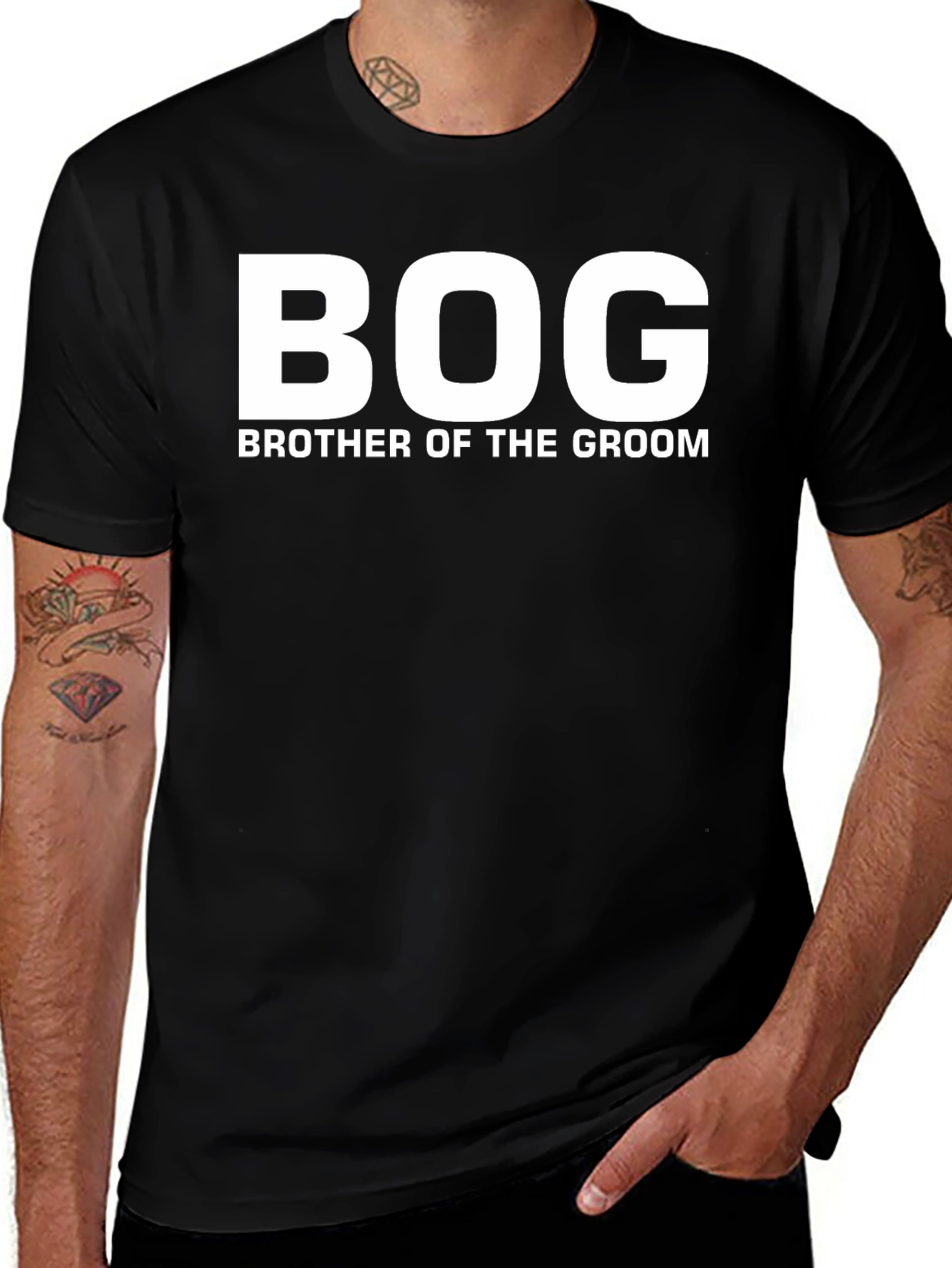 Brother of the Groom BOG Wedding T-Shirt