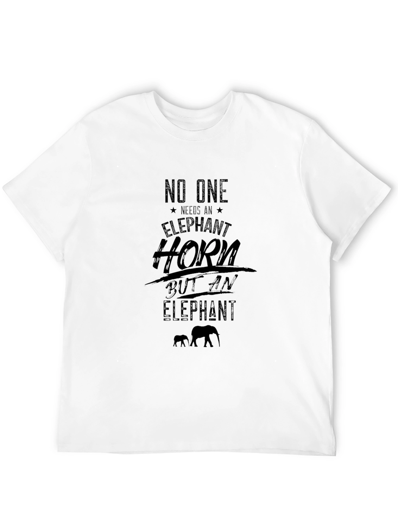 Elephant Conservation Graphic Tee - Black