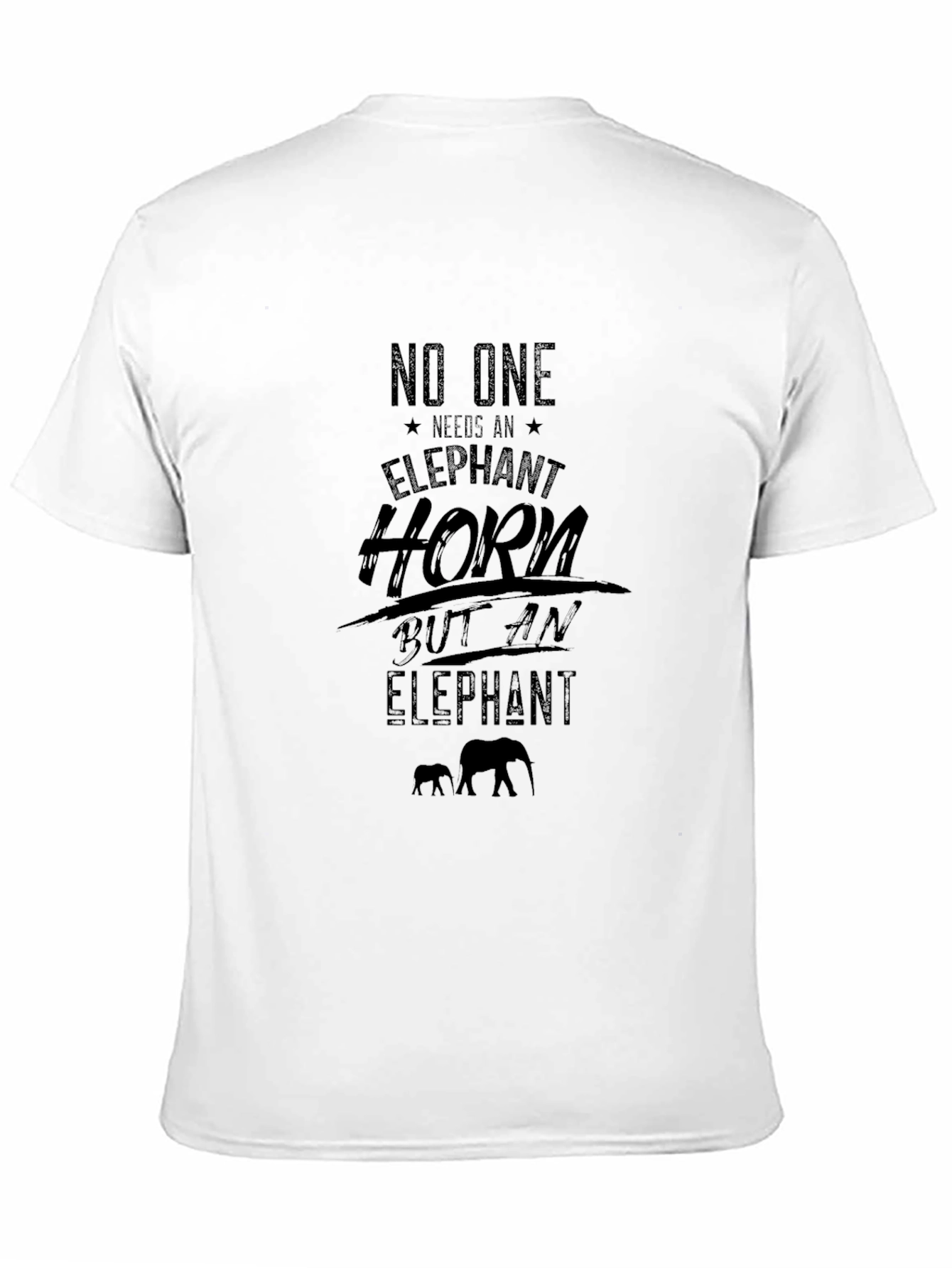 Elephant Conservation Graphic Tee - Black