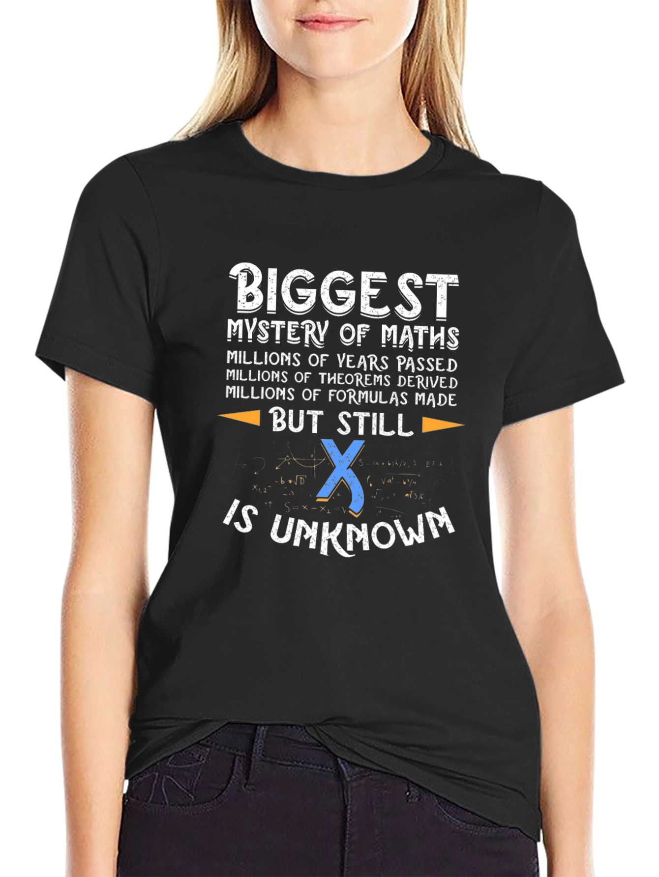 Math Mystery T-Shirt - X is Unknown