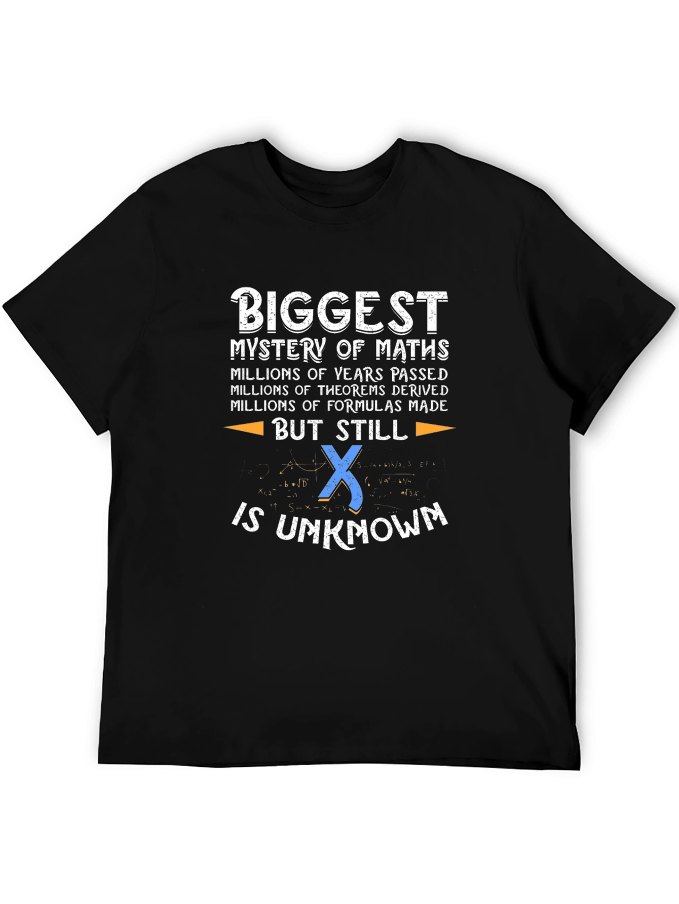 Math Mystery T-Shirt - X is Unknown