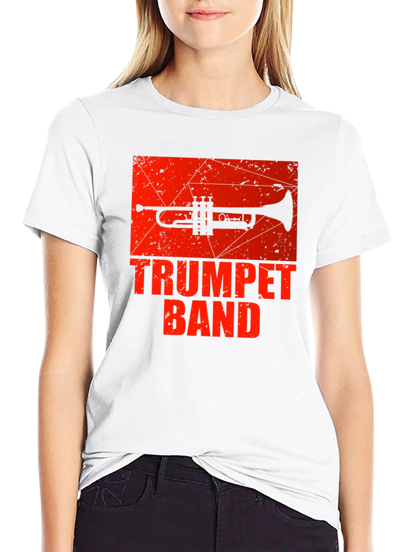 Trumpet Band Graphic Tee - Music Lovers T-Shirt