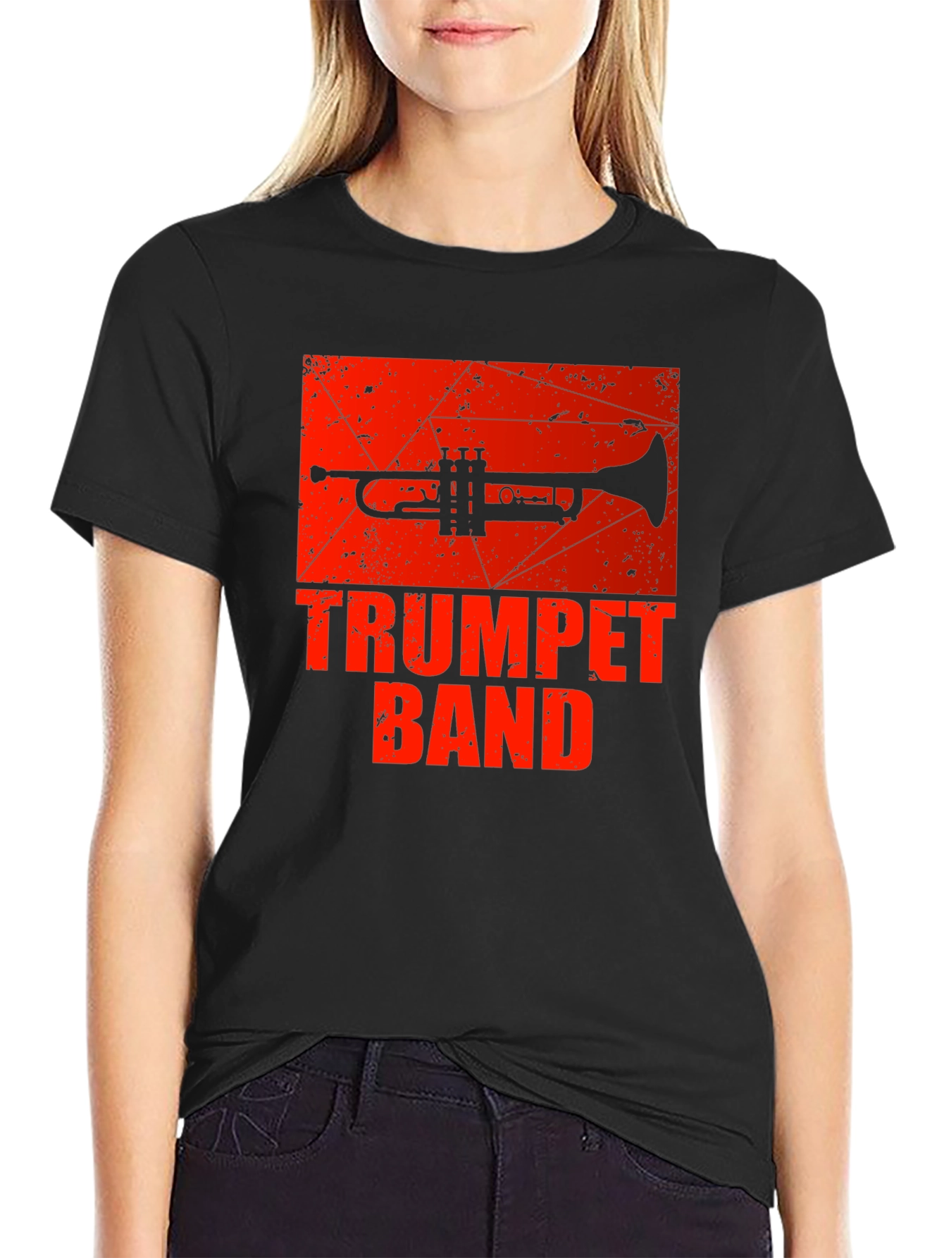 Trumpet Band Graphic Tee - Music Lovers T-Shirt