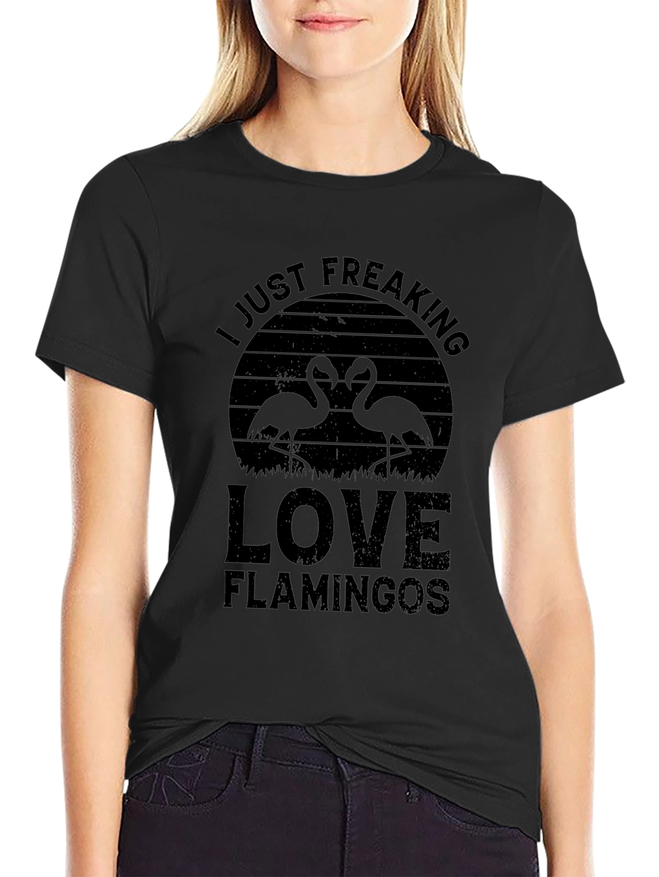 I Just Freaking Love Flamingos T-Shirt