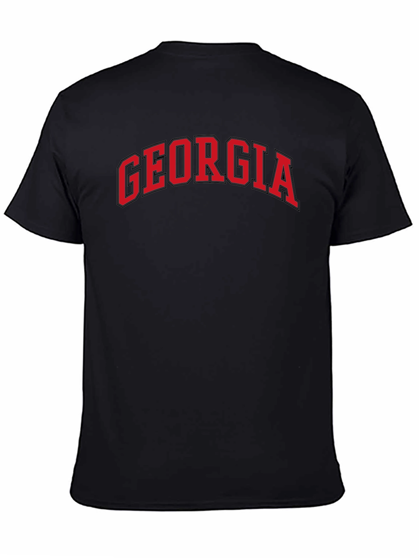 Georgia Arch Logo Black T-Shirt