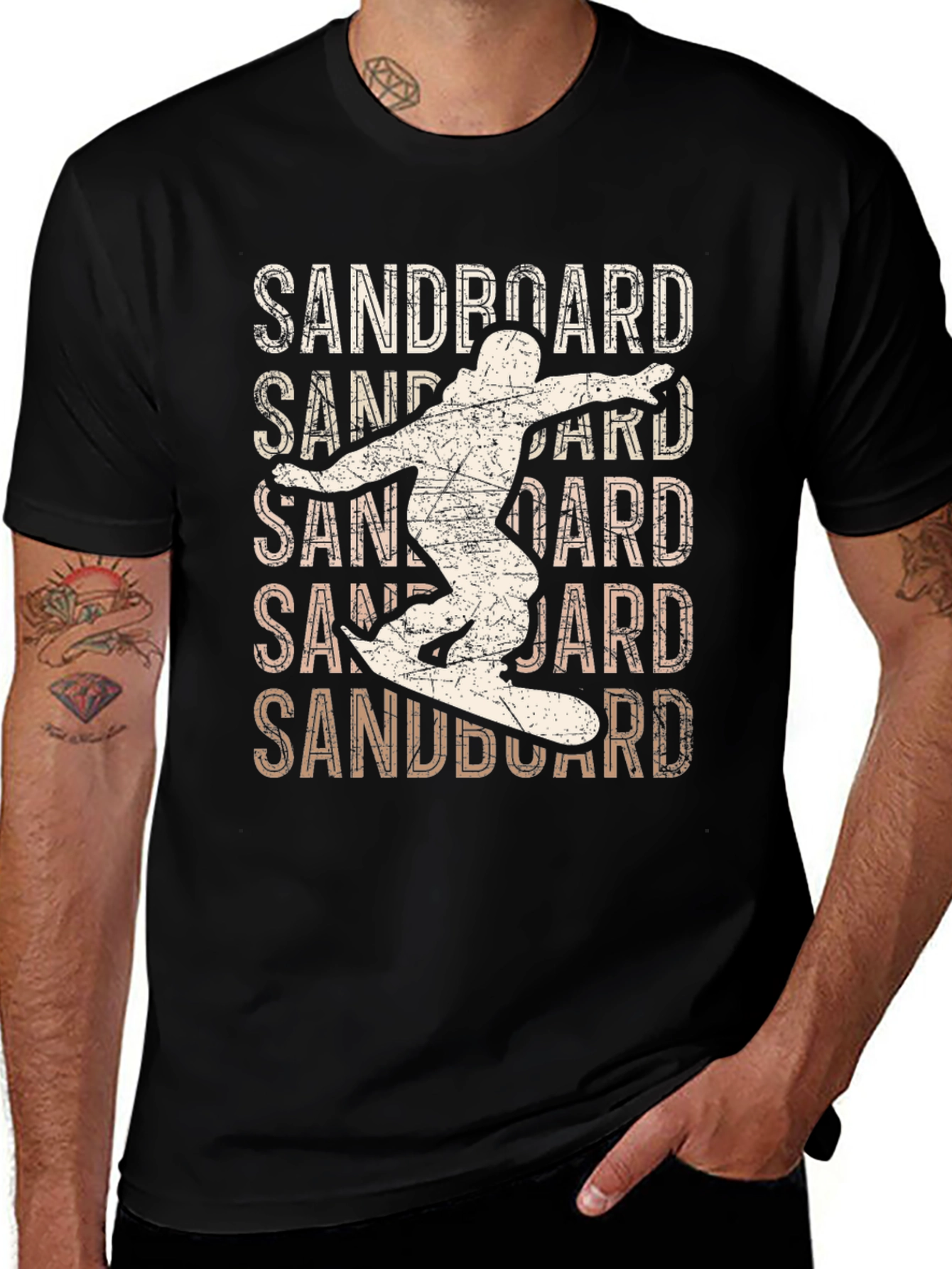 Sandboard Retro Style Graphic T-Shirt