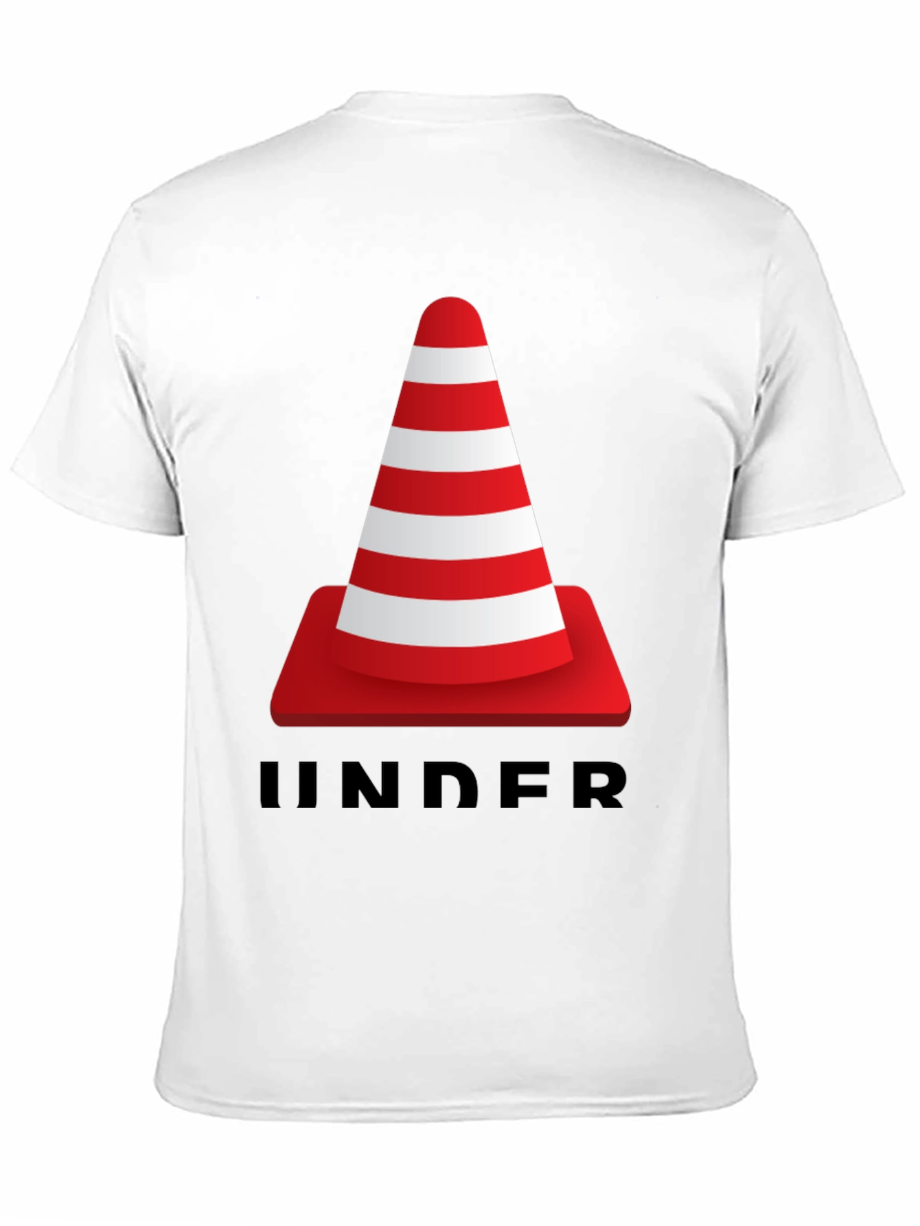 Under Construction Cone Graphic T-Shirt