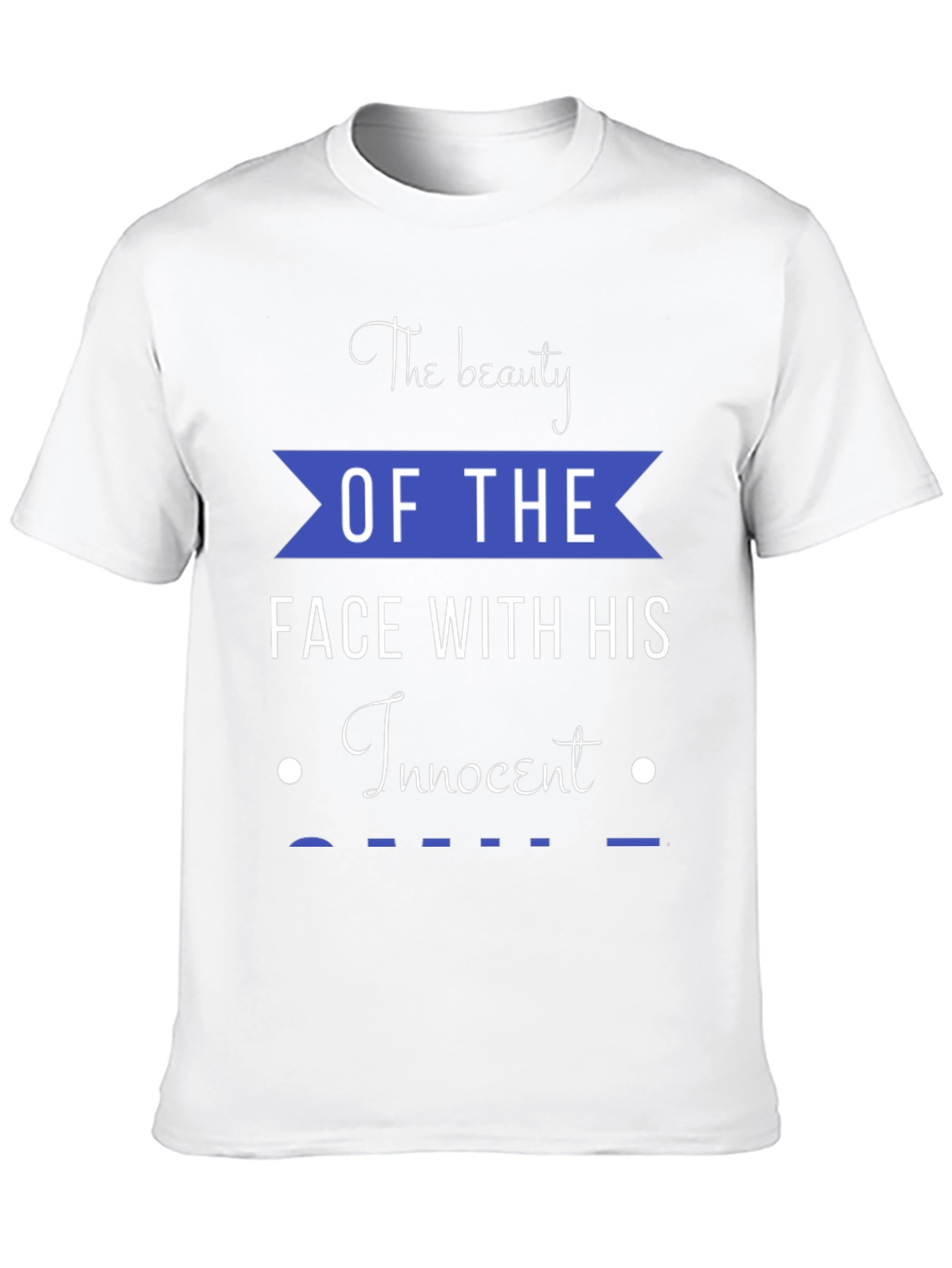 Beauty Face Innocent Smile Graphic Tee - Black