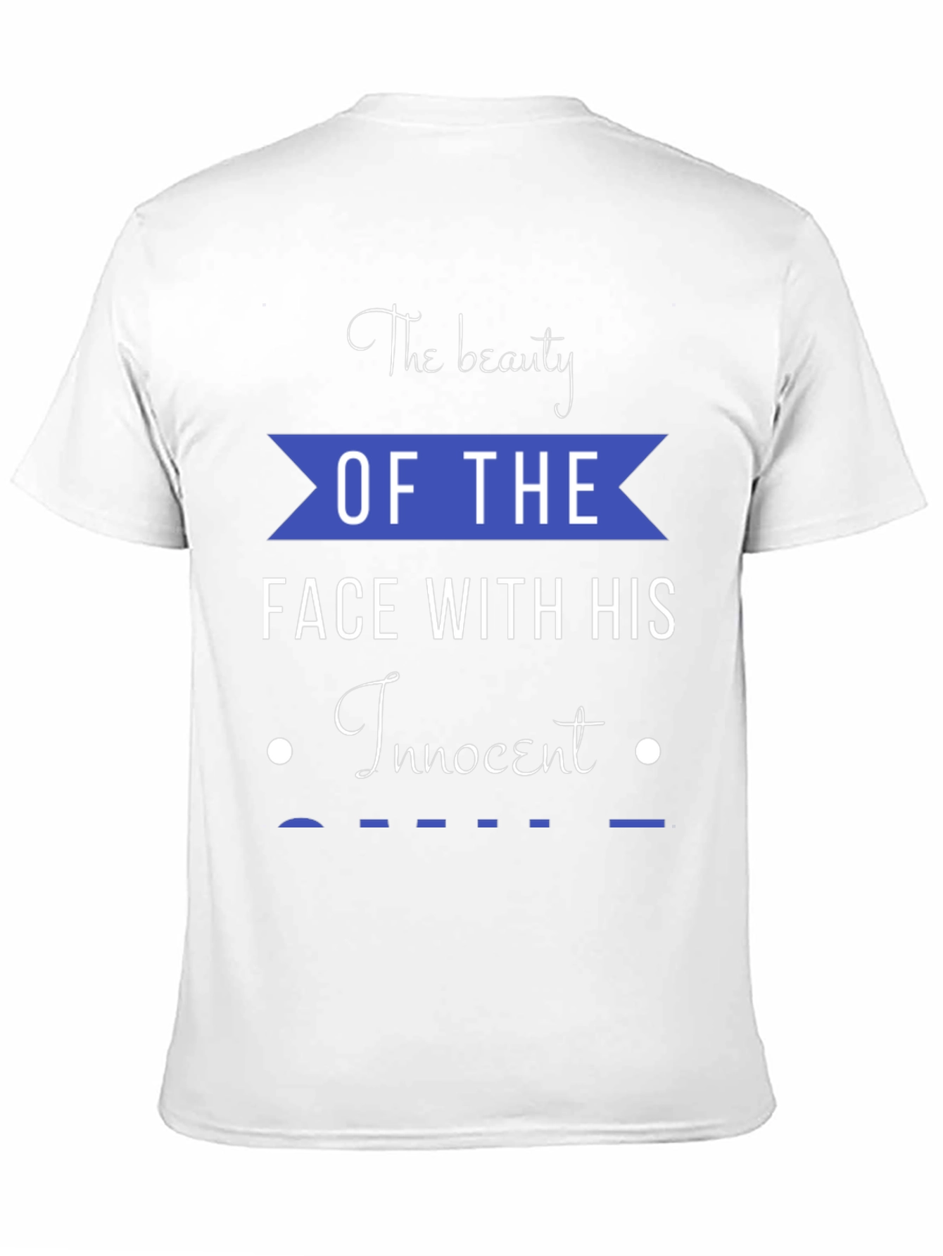 Beauty Face Innocent Smile Graphic Tee - Black