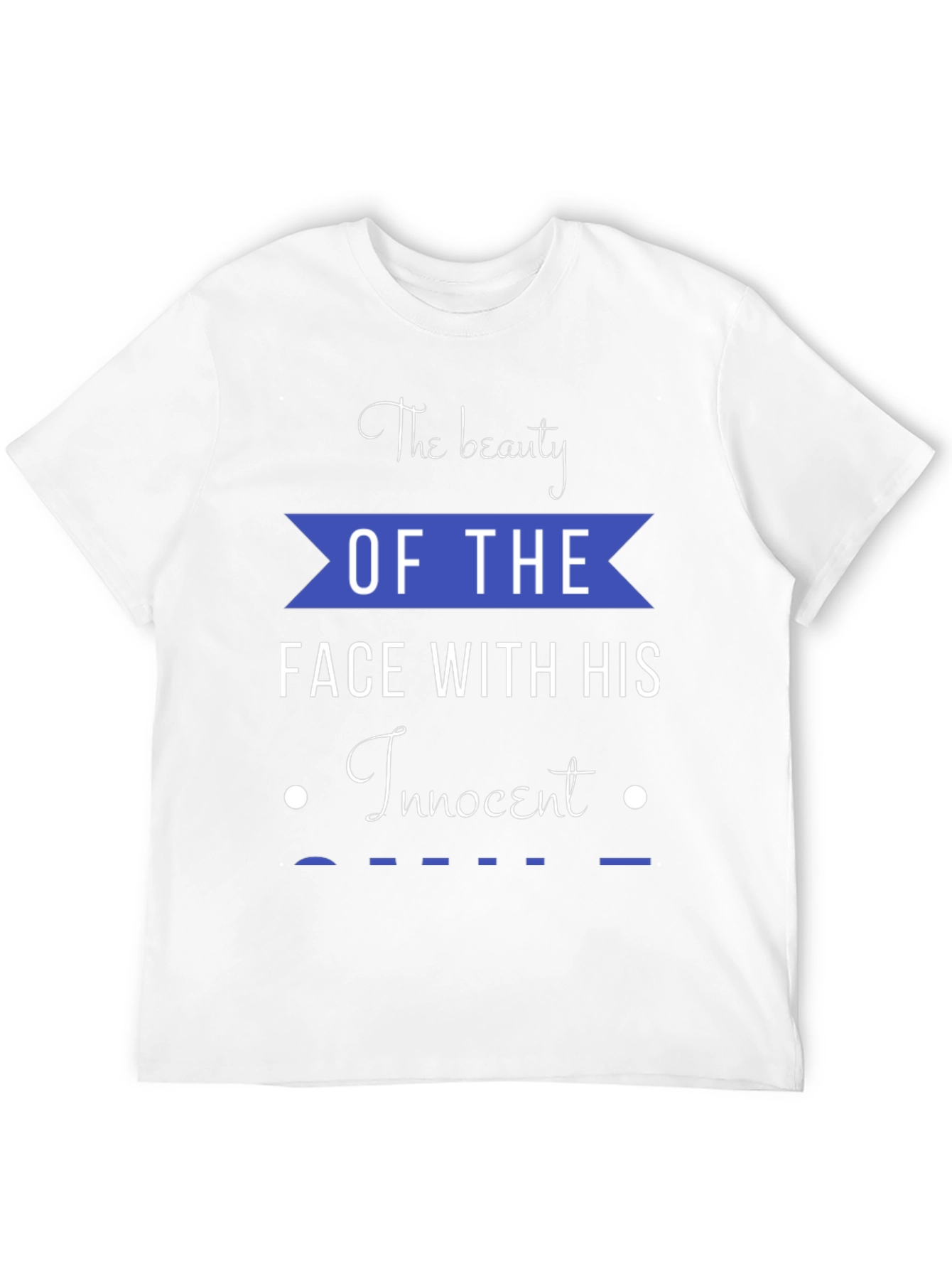 Beauty Face Innocent Smile Graphic Tee - Black