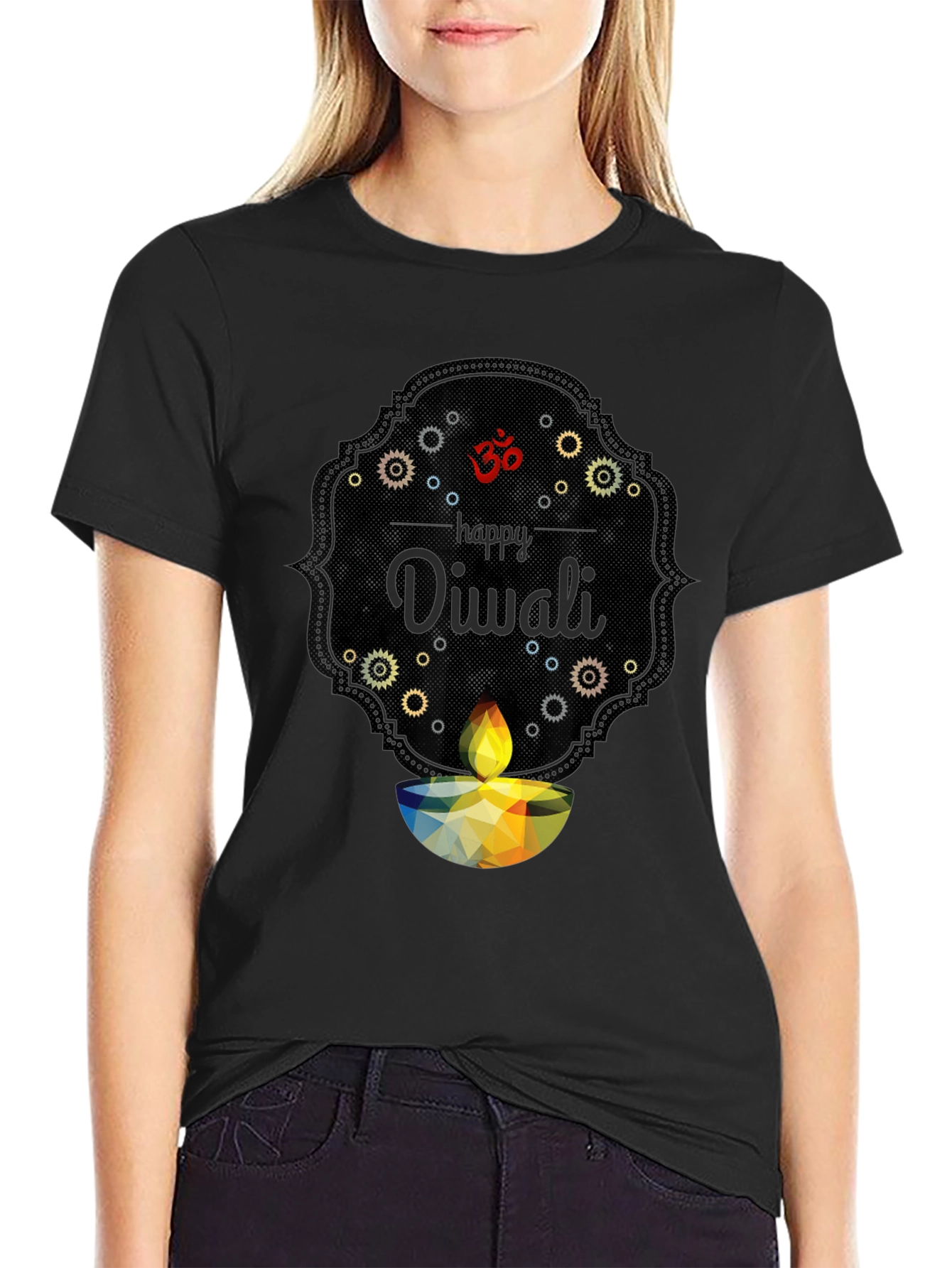 Happy Diwali Graphic Tee - Stylish Festive Design