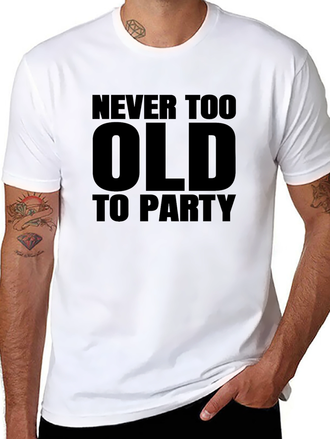 Never Too Old To Party Graphic Tee