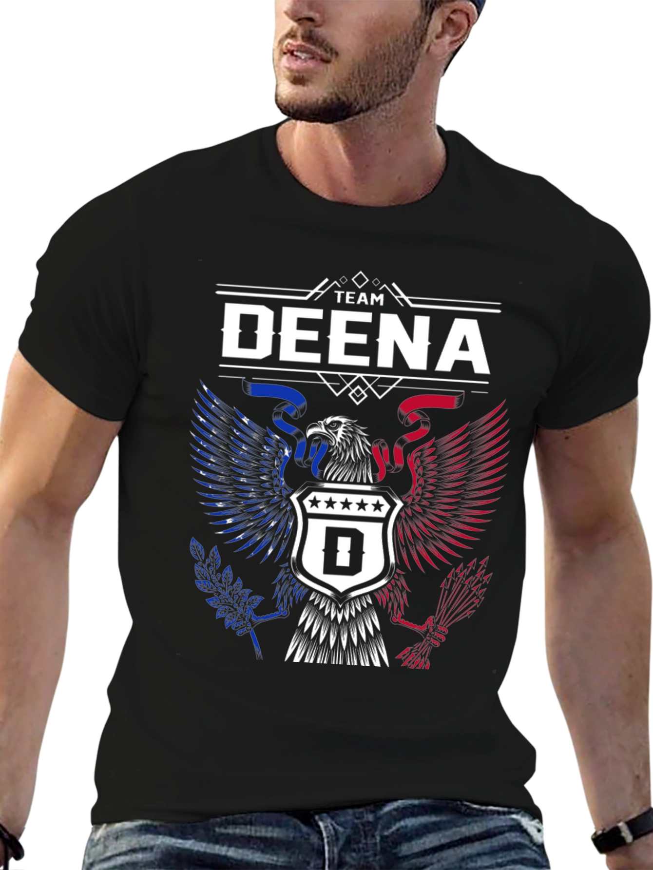 Team Deena Eagle Graphic Tee - Patriotic Style