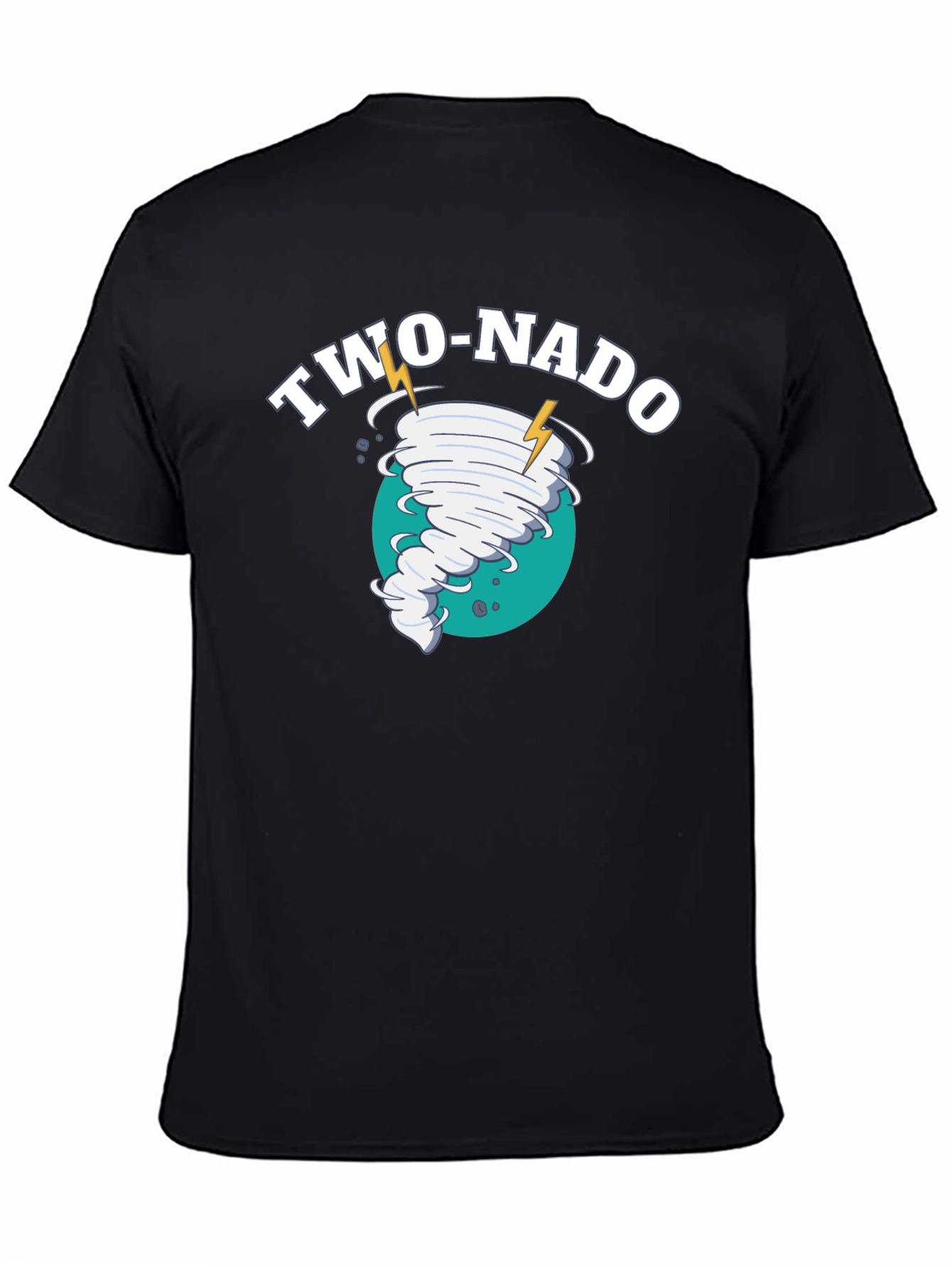 Two-Nado Black Graphic T-Shirt