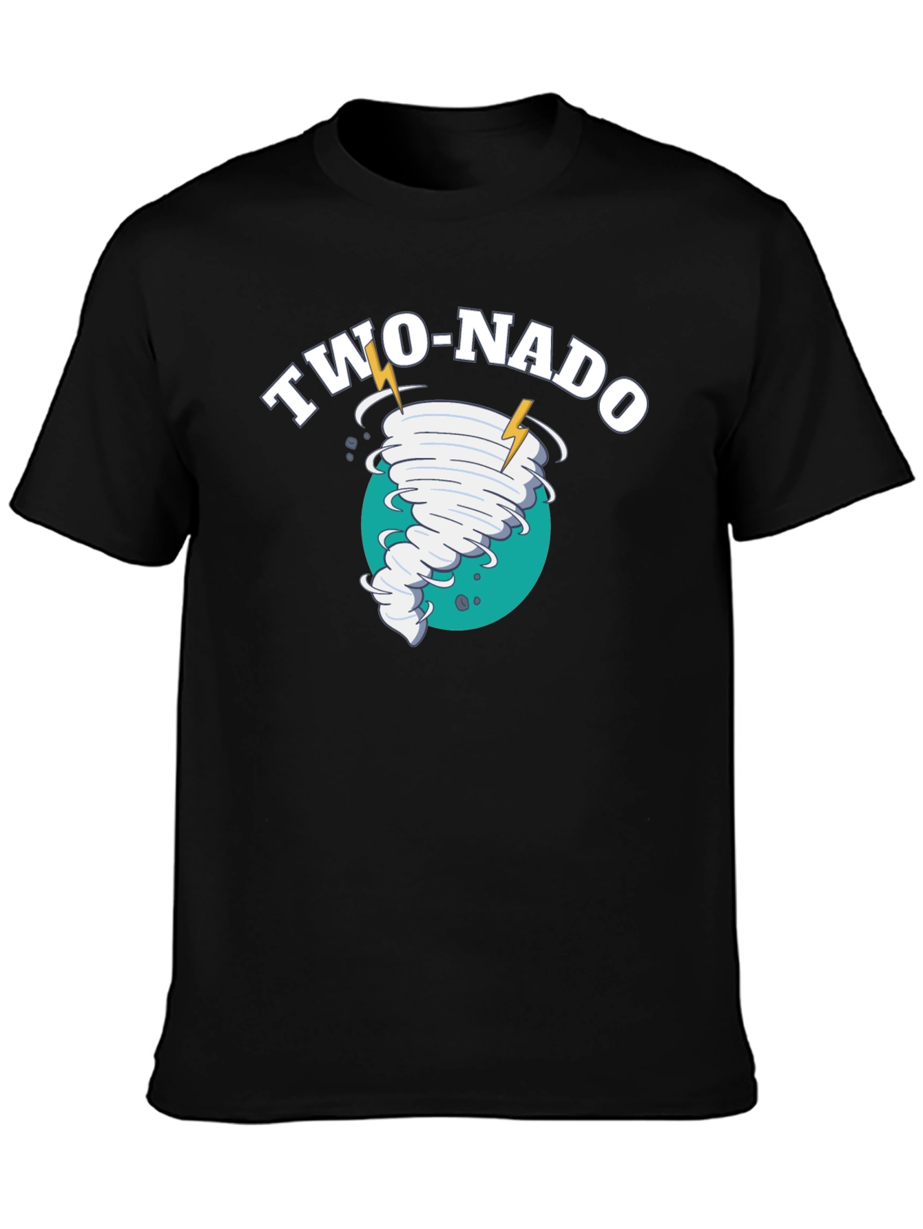 Two-Nado Black Graphic T-Shirt