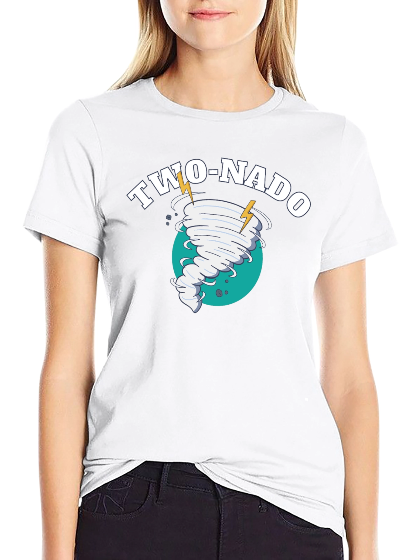 Two-Nado Black Graphic T-Shirt
