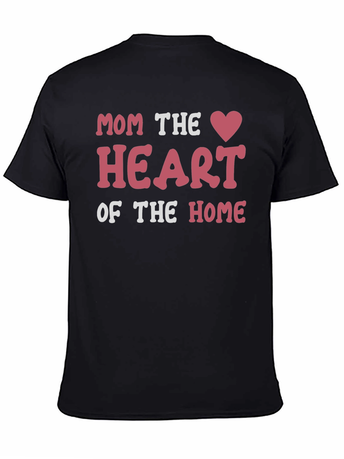 Mom Heart of the Home Graphic Tee - Black