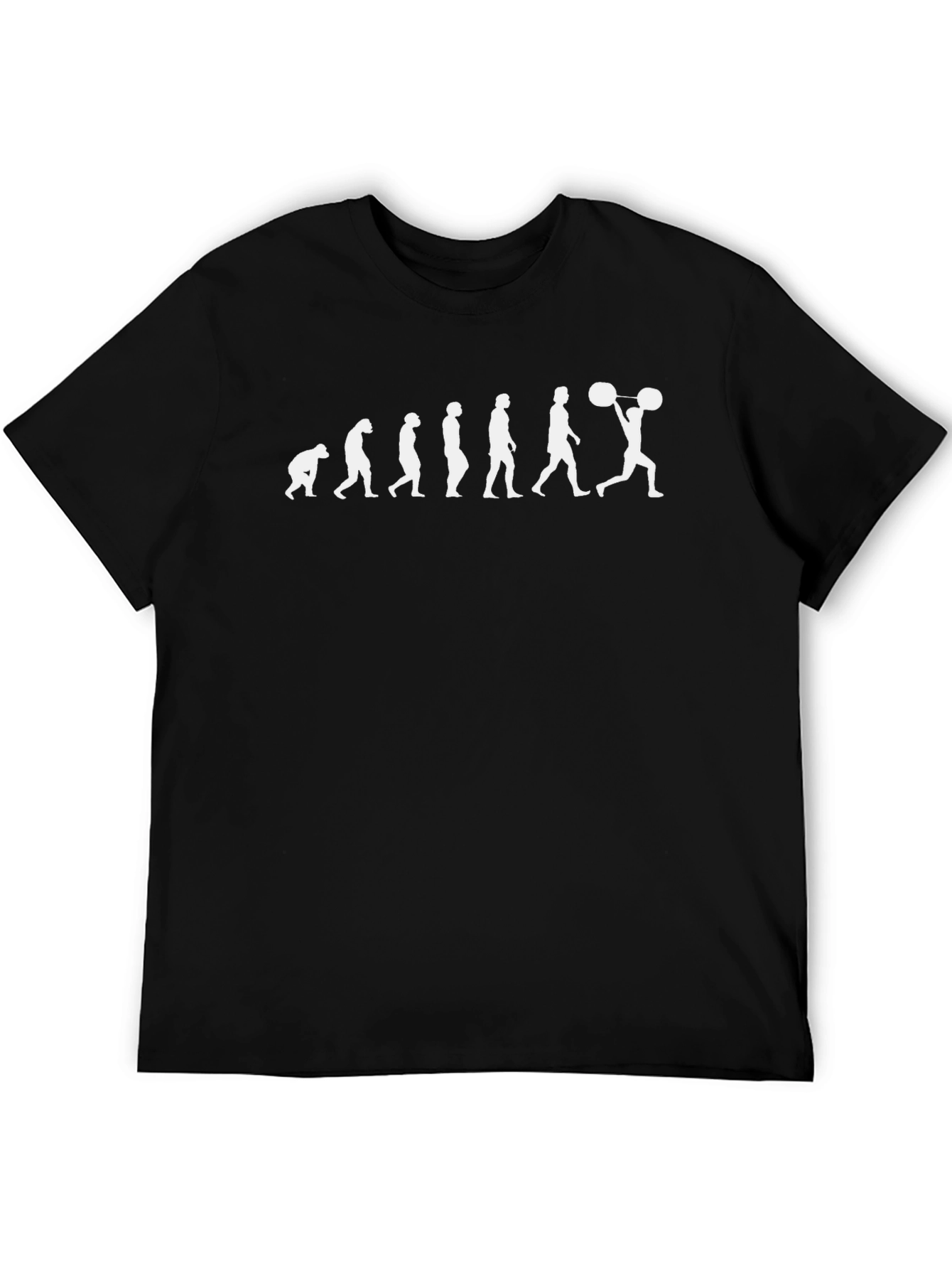 Evolution of Weightlifting Black T-Shirt