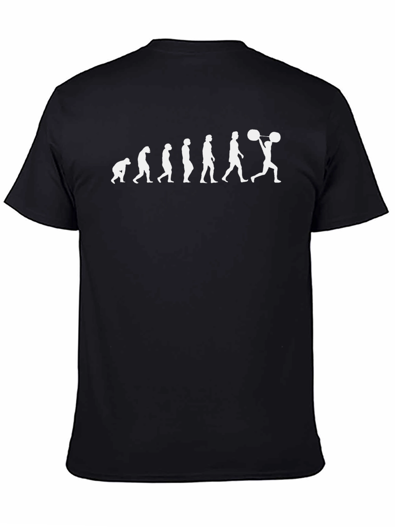 Evolution of Weightlifting Black T-Shirt