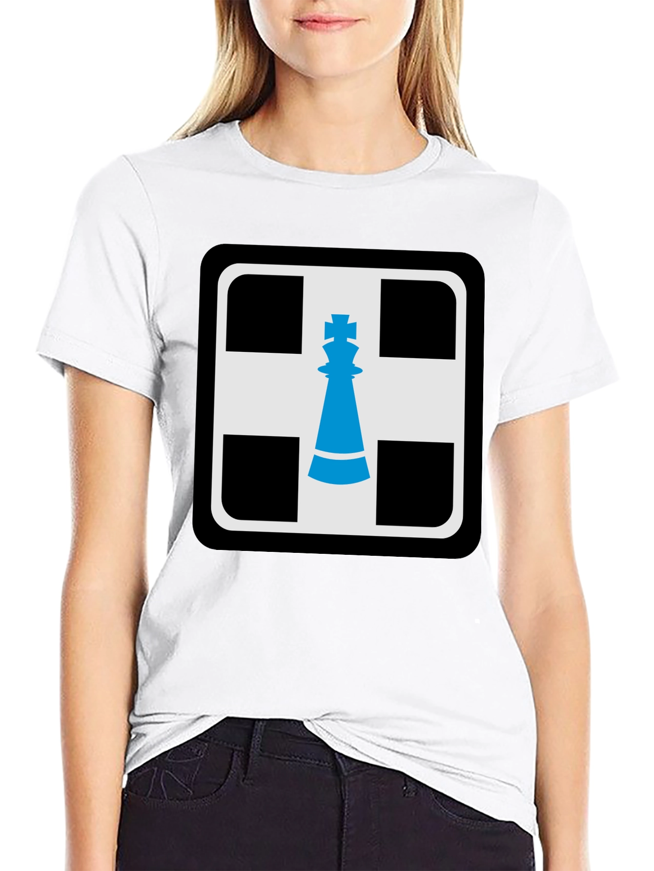 Chess King Graphic T-Shirt - Black
