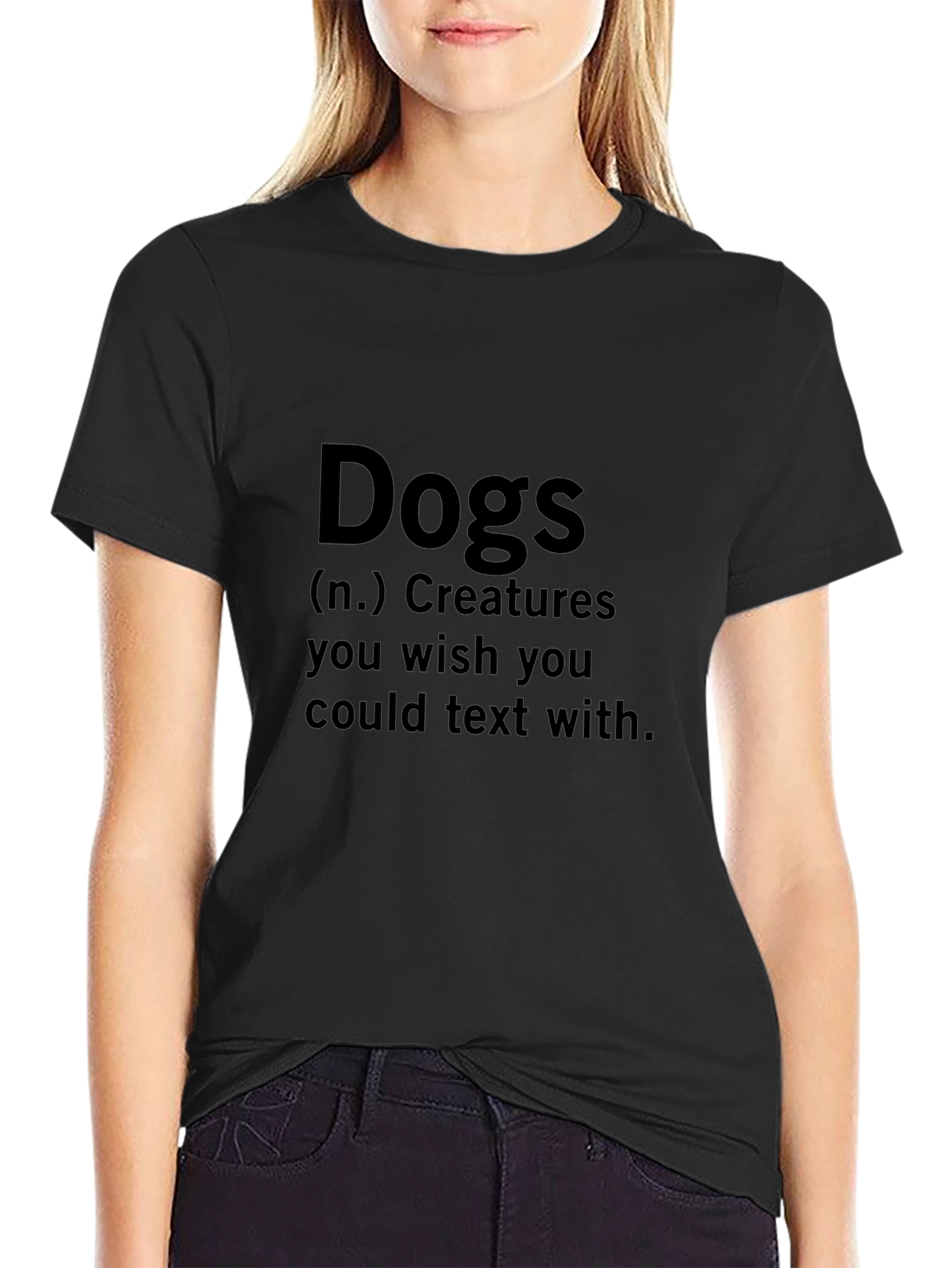 Dogs Definition Black Graphic Tee