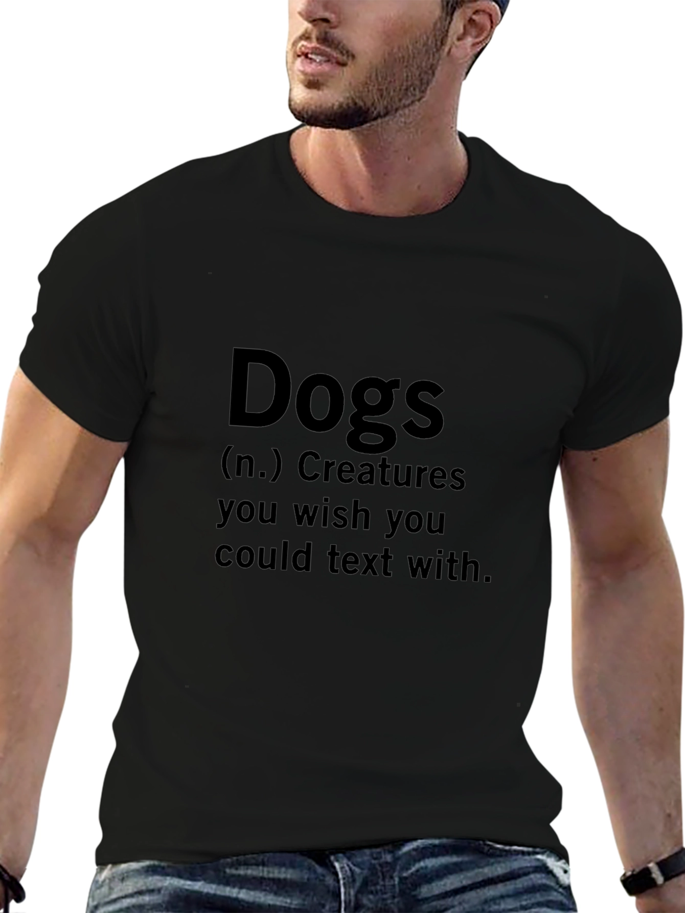 Dogs Definition Black Graphic Tee
