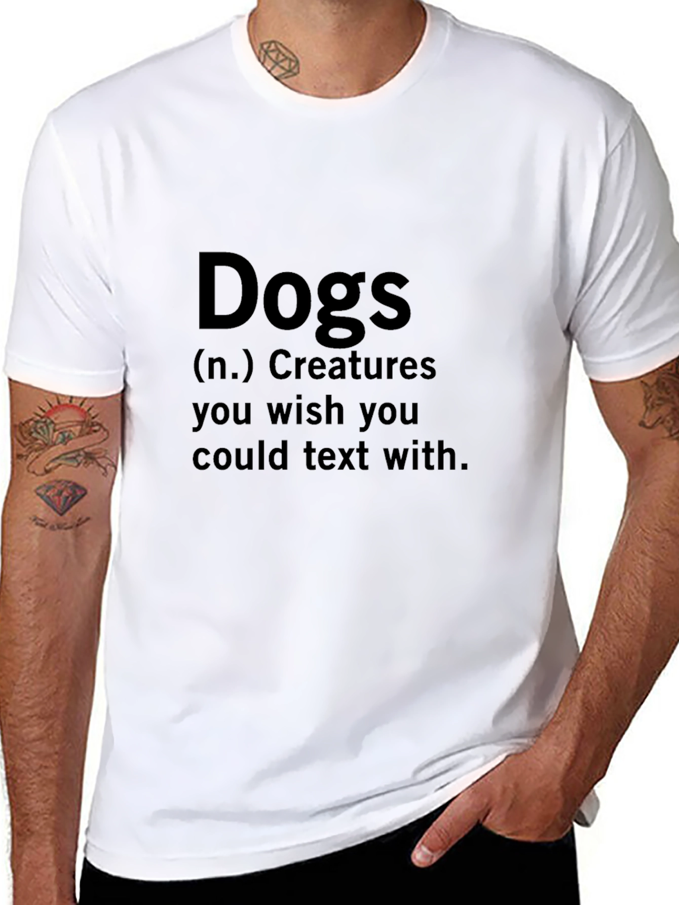 Dogs Definition Black Graphic Tee