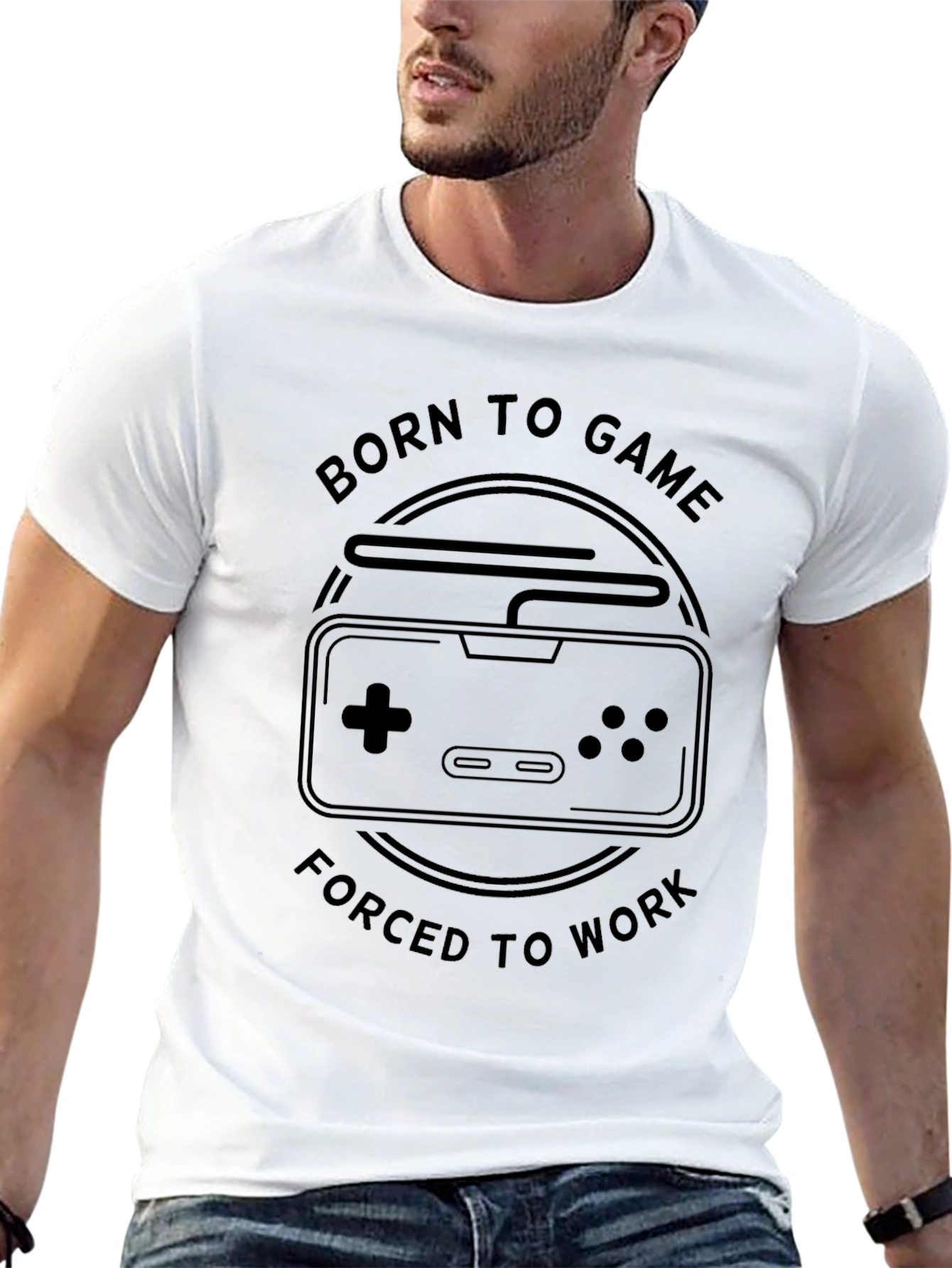 Born to Game T-Shirt - Black Graphic Tee