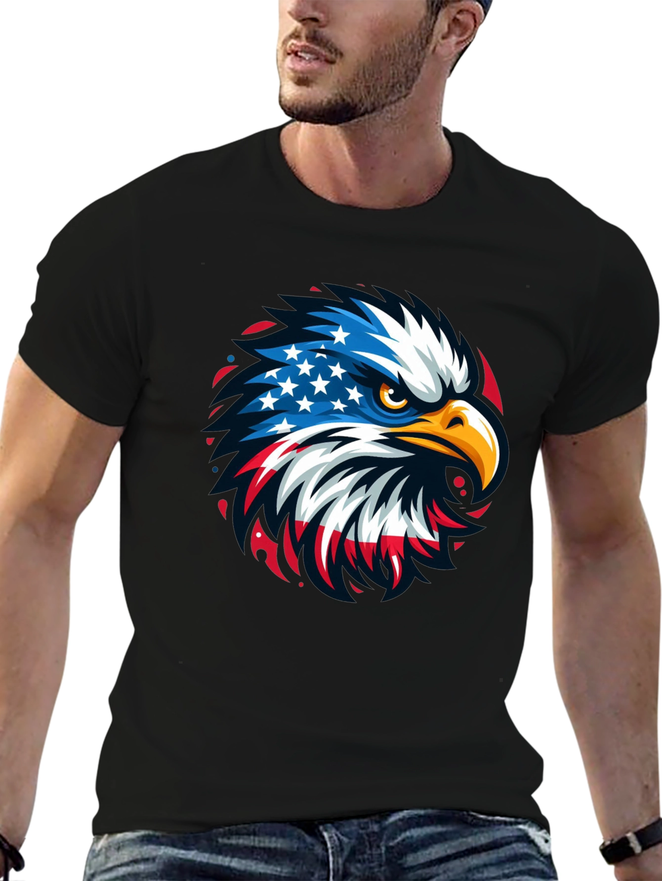 American Eagle Graphic Tee - Patriotic Design
