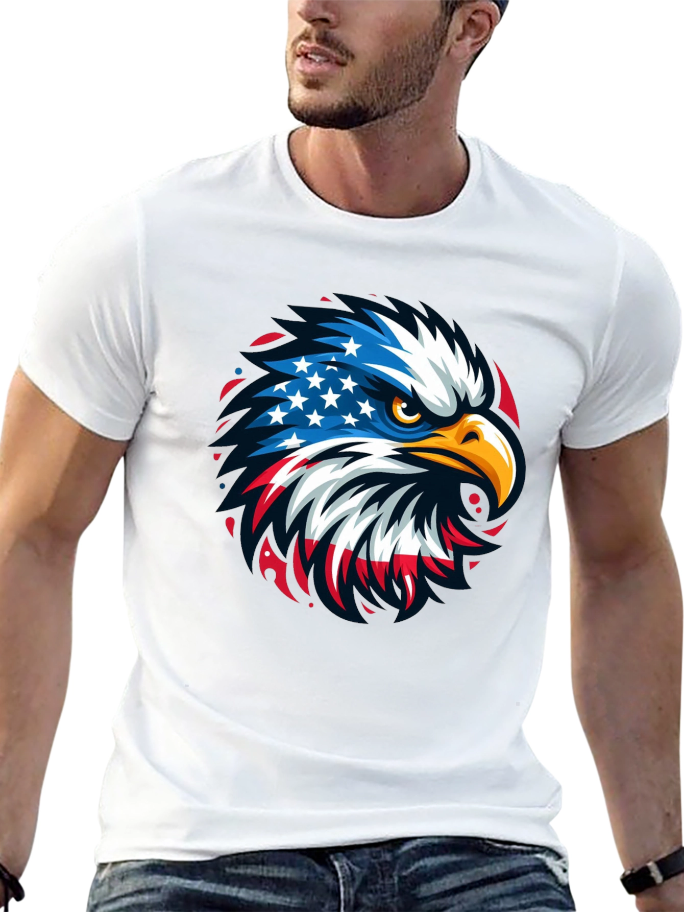 American Eagle Graphic Tee - Patriotic Design