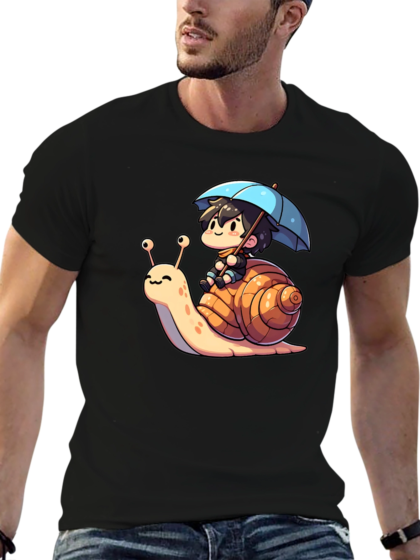 Cartoon Snail Ride T-Shirt
