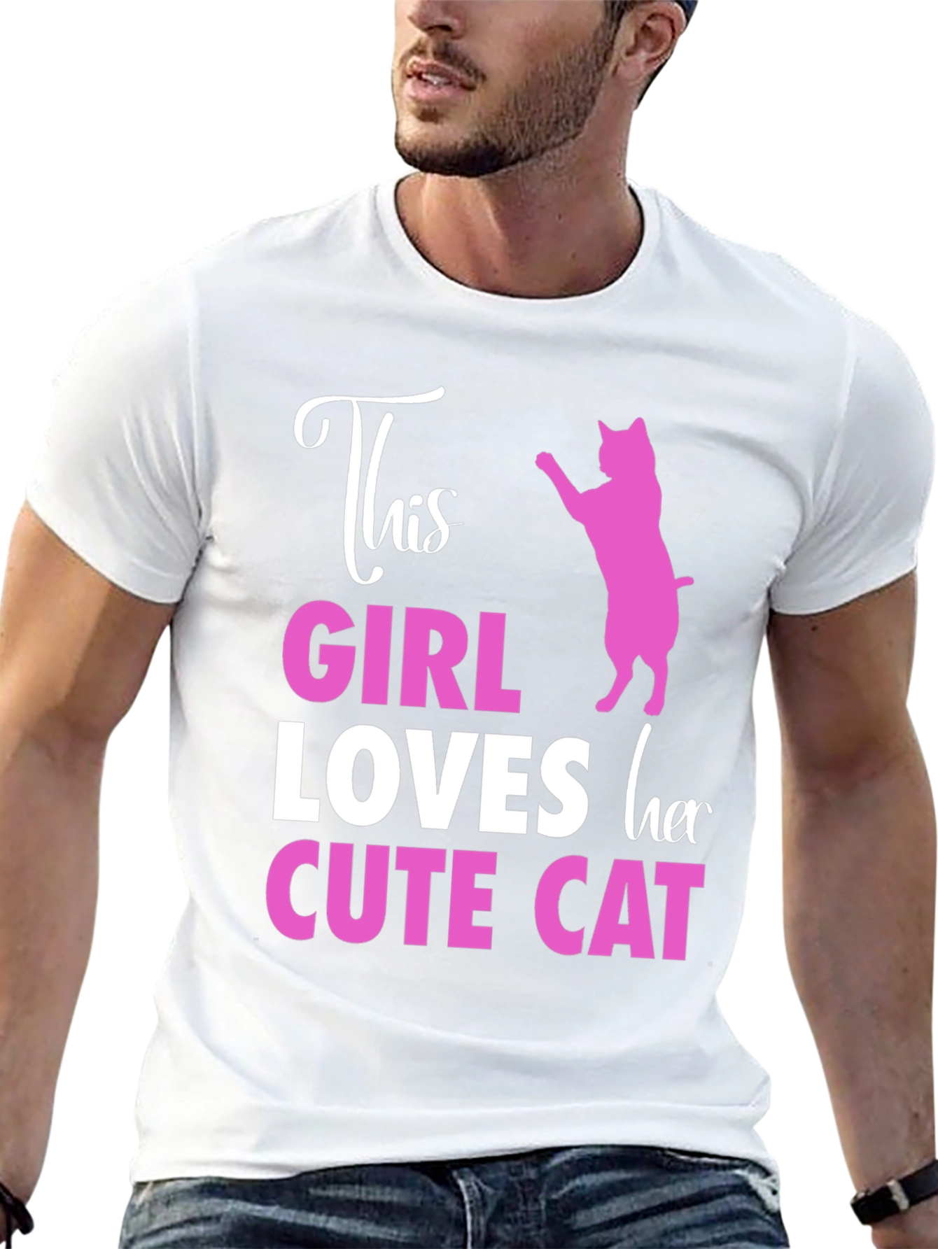This Girl Loves Her Cute Cat T-Shirt