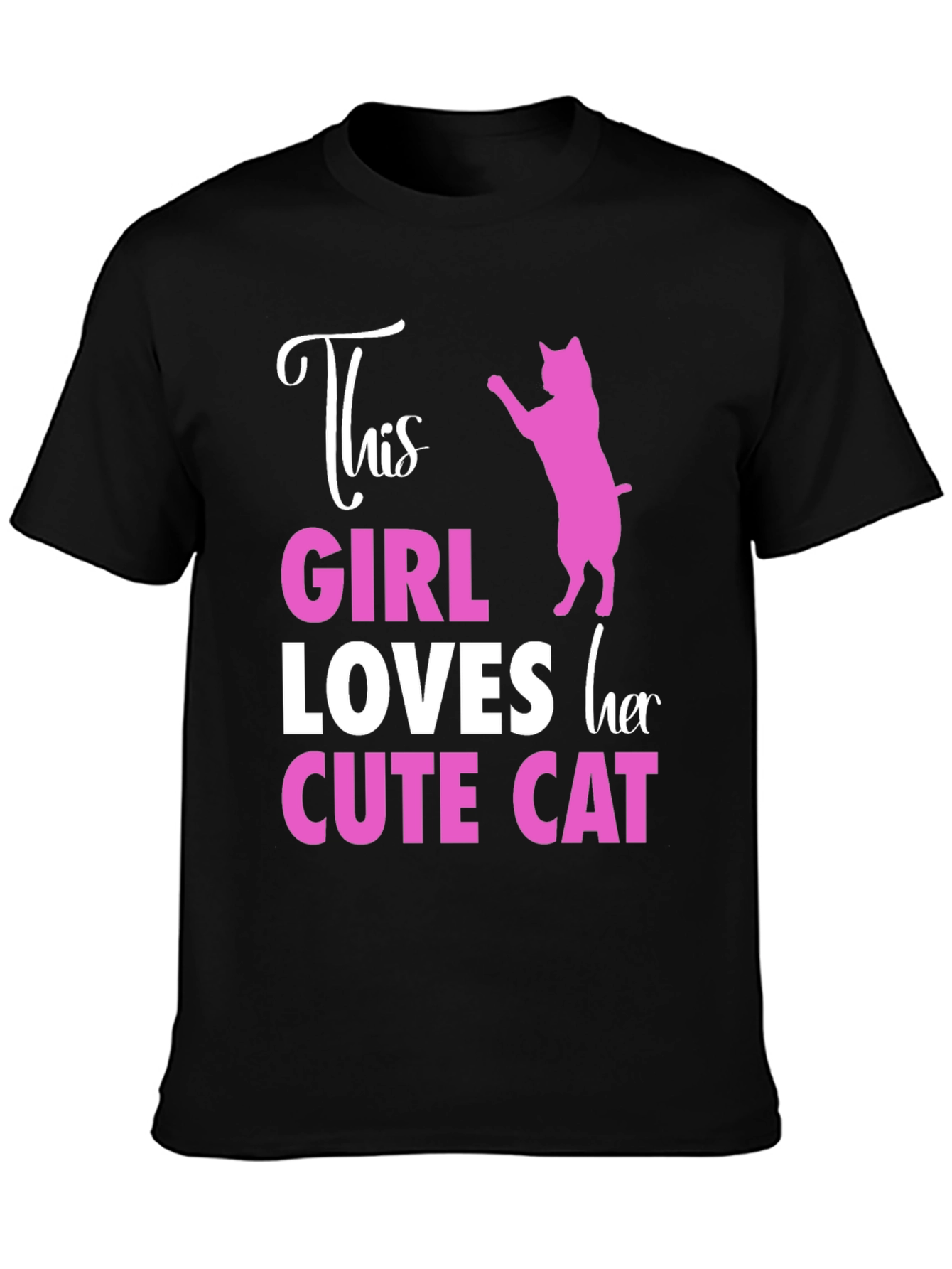 This Girl Loves Her Cute Cat T-Shirt
