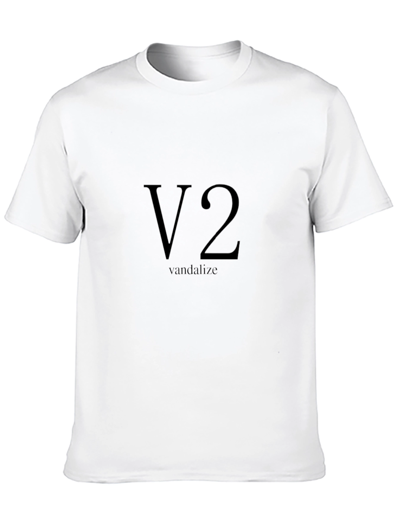 V2 Vandalize Black T-Shirt - Modern Graphic Tee