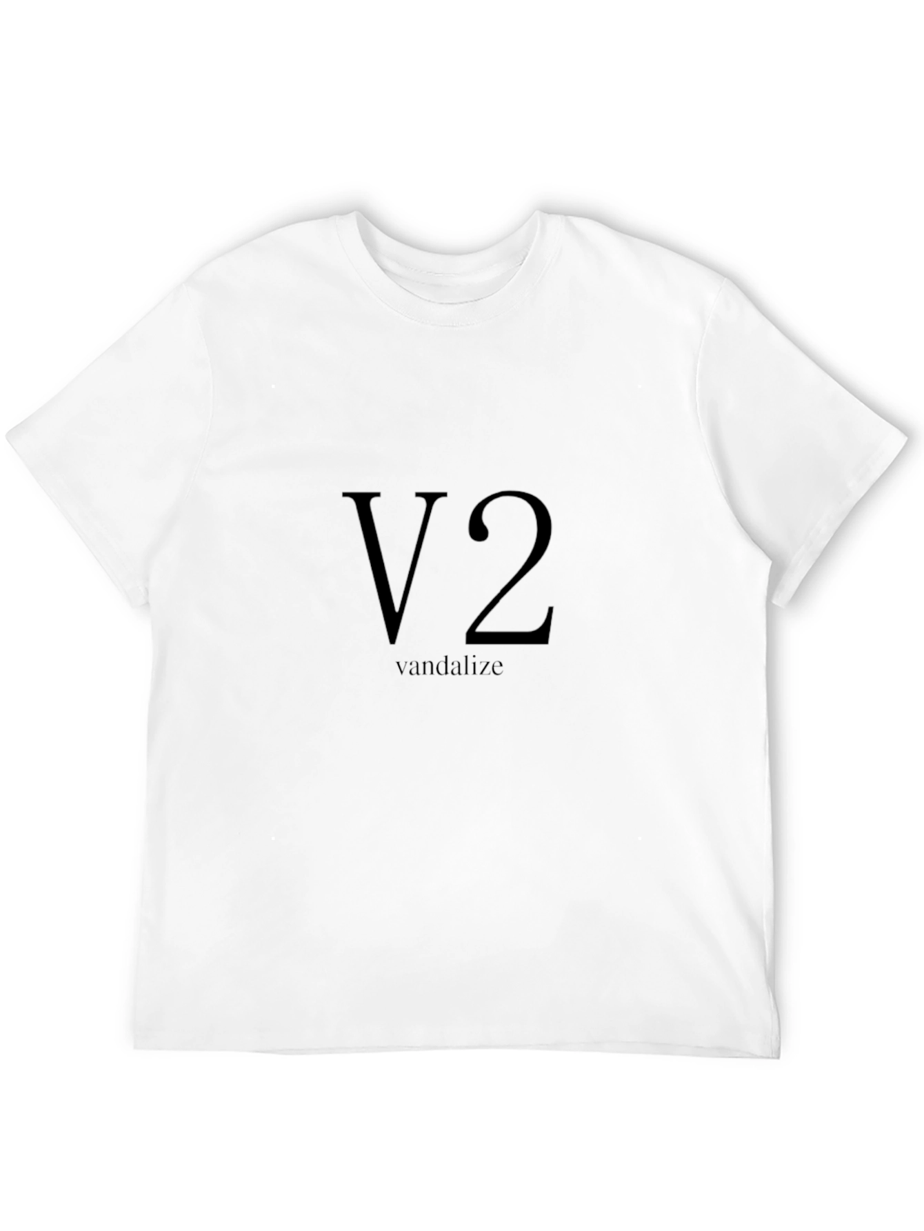 V2 Vandalize Black T-Shirt - Modern Graphic Tee