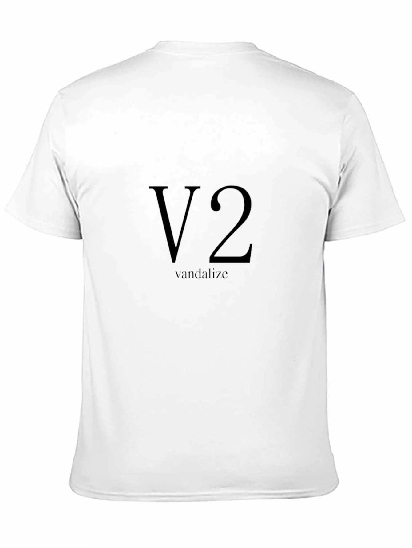 V2 Vandalize Black T-Shirt - Modern Graphic Tee