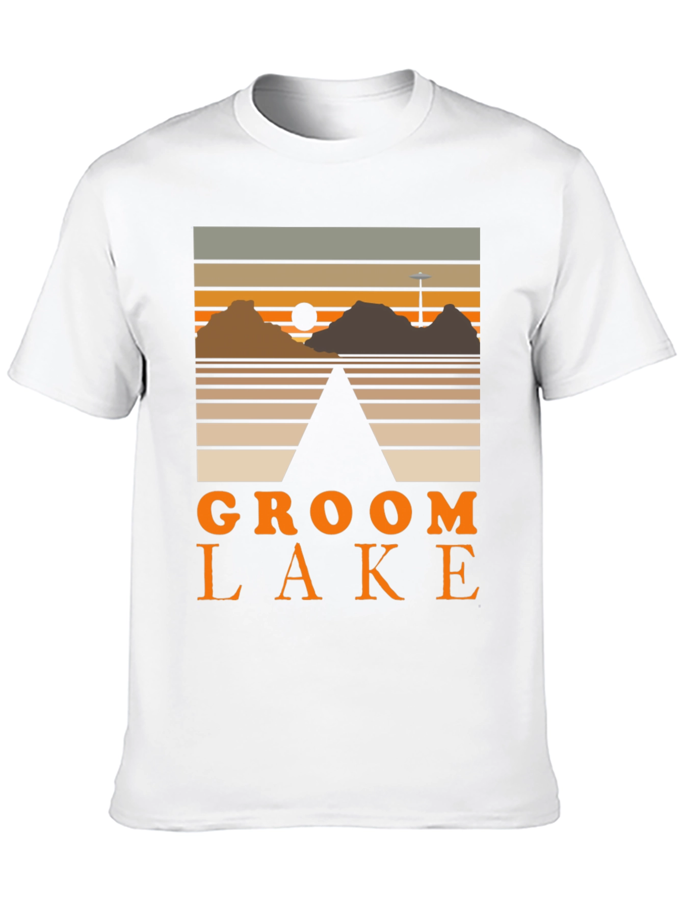 Groom Lake Graphic Tee - Retro Alien Conspiracy Shirt