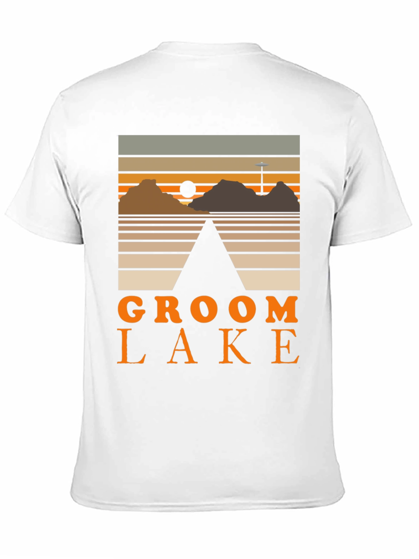 Groom Lake Graphic Tee - Retro Alien Conspiracy Shirt