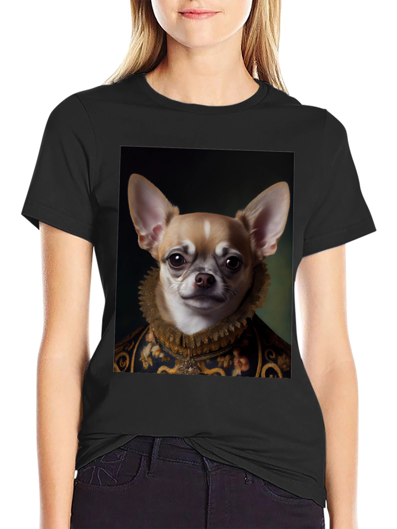 Chihuahua Renaissance Portrait T-Shirt