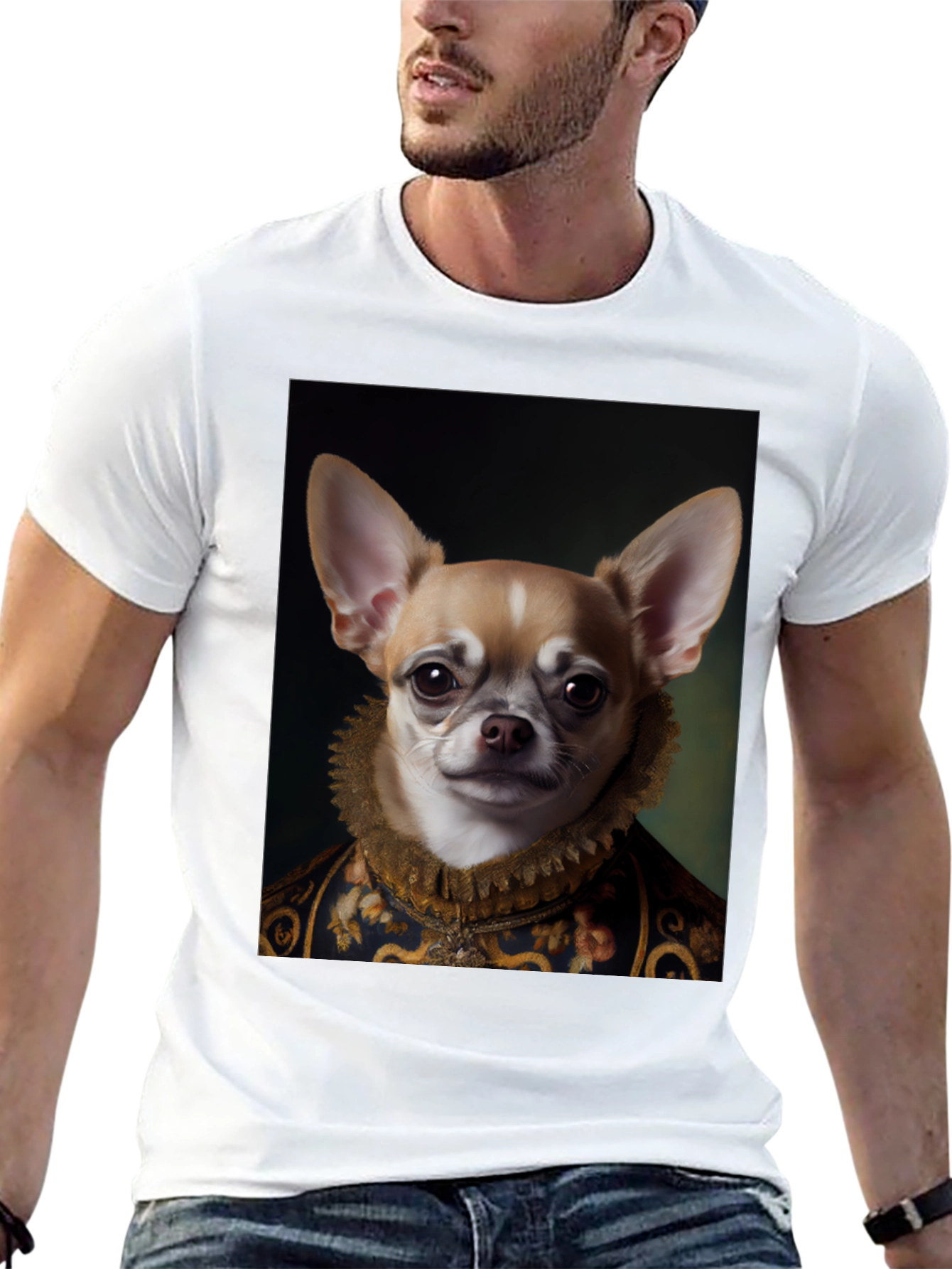 Chihuahua Renaissance Portrait T-Shirt