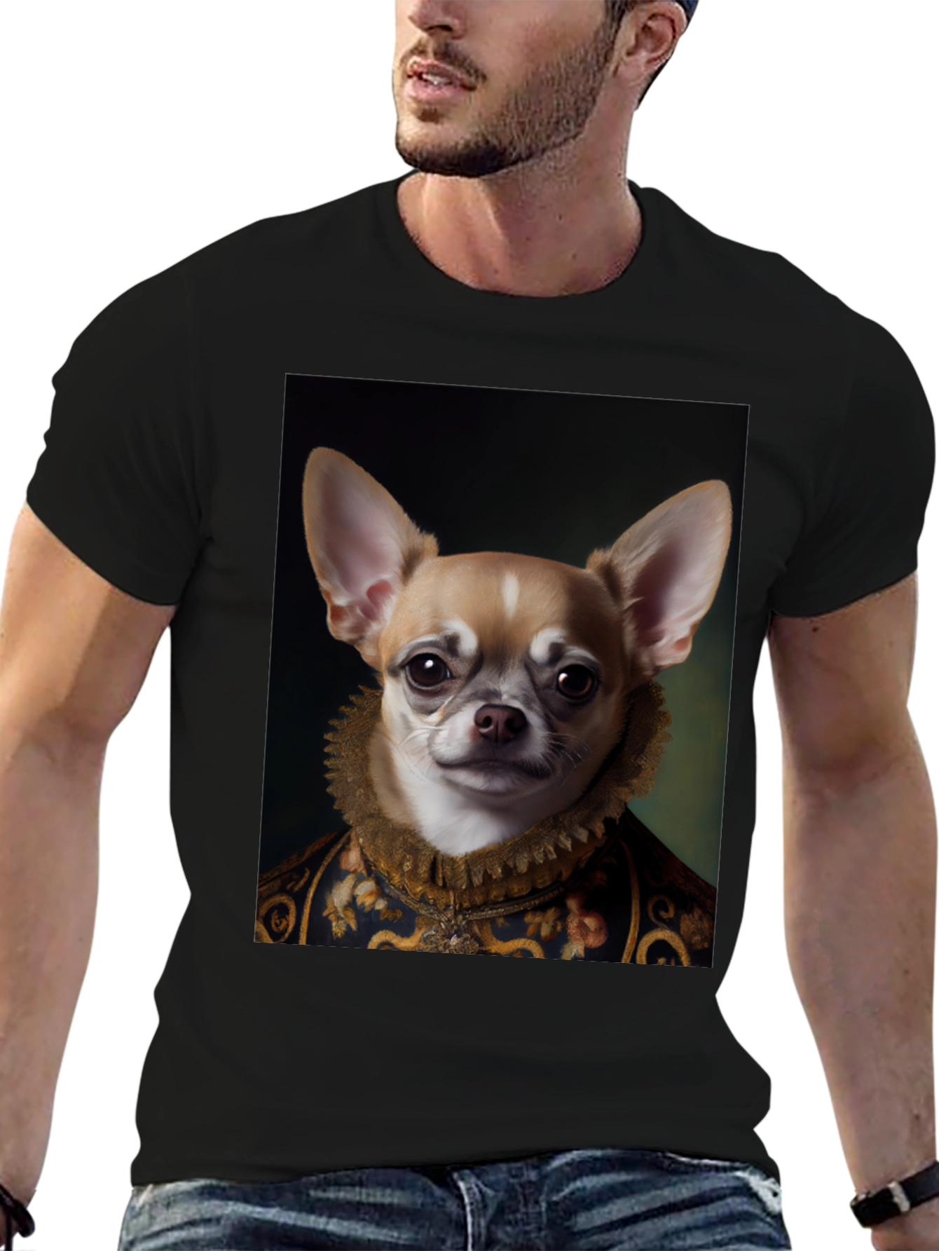 Chihuahua Renaissance Portrait T-Shirt