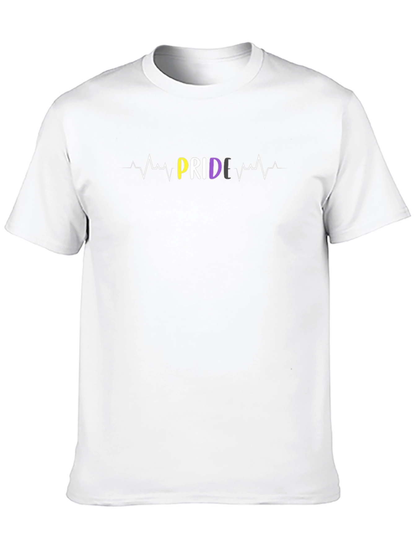 Non-Binary Pride Heartbeat T-Shirt
